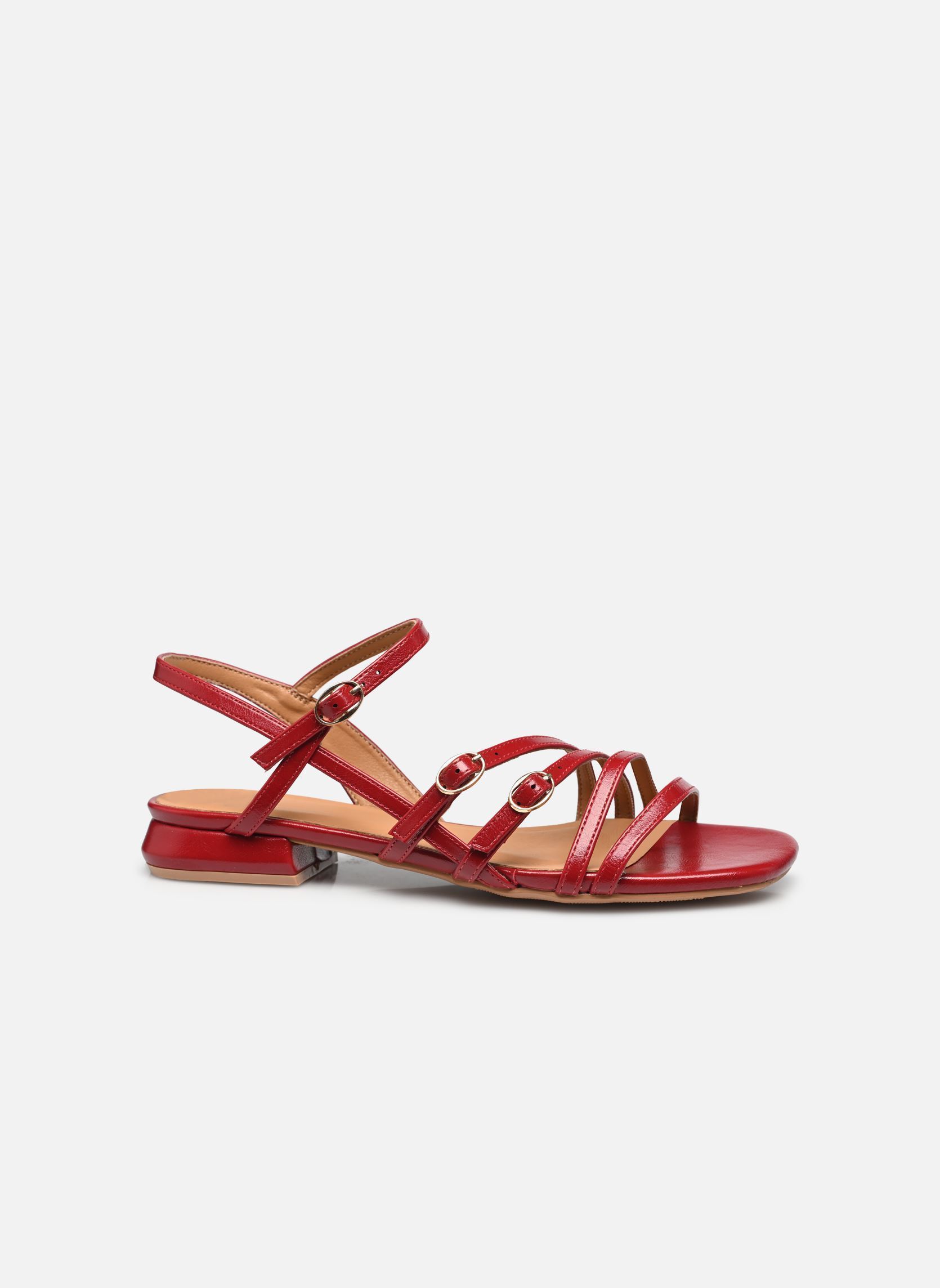 Sandales plates Poline femme rouge Eram Sandales plates Poline femme rouge Rouge