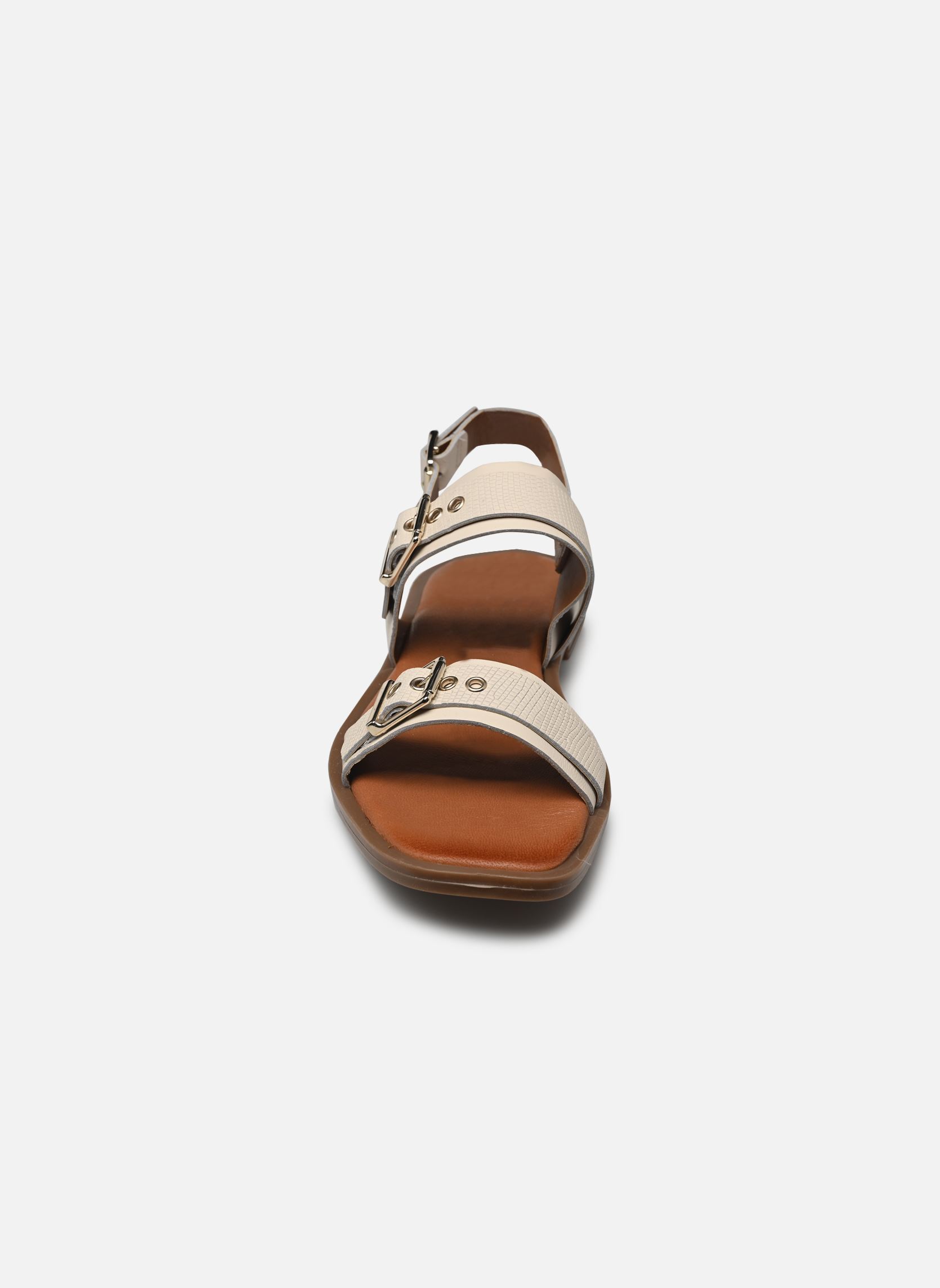 Platte sandalen Nickie dames wit Eram Platte sandalen Nickie dames wit BLANC
