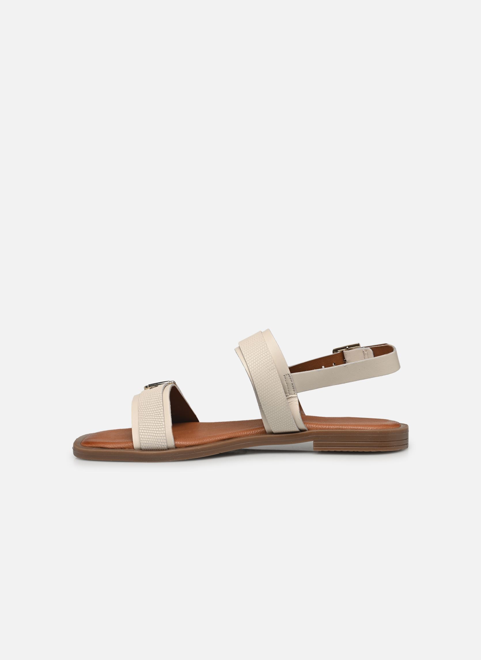 Platte sandalen Nickie dames wit Eram Platte sandalen Nickie dames wit BLANC