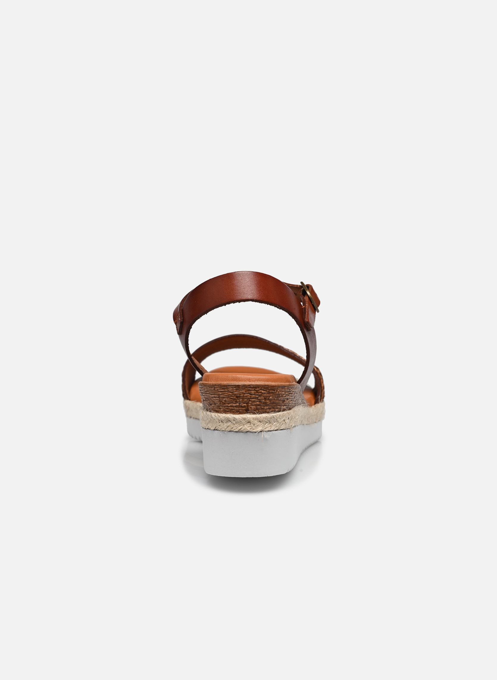 Sandali con zeppa e plateau Tibria donna marrone Eram Sandali con zeppa e plateau Tibria donna marrone Cognac