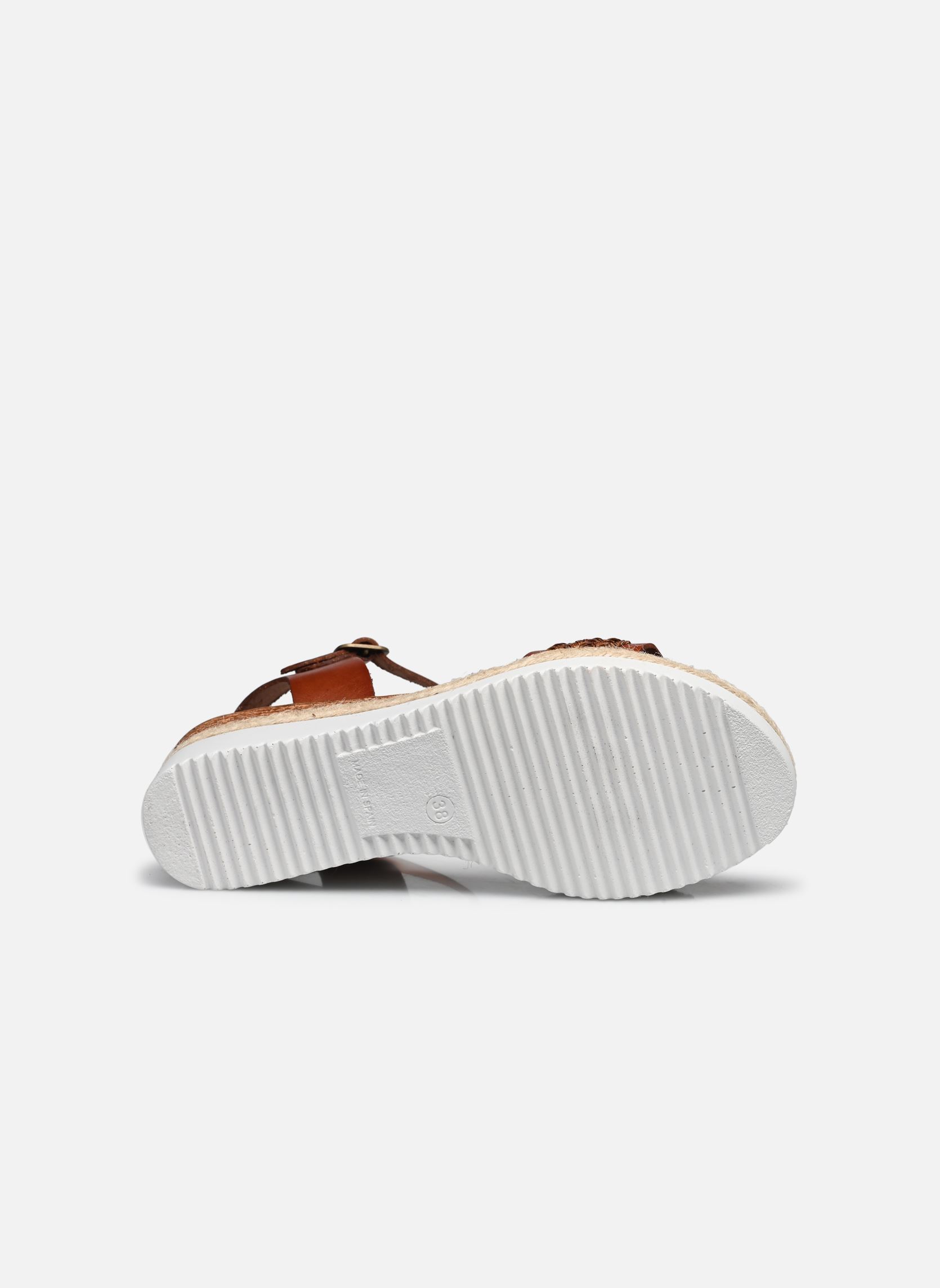 Sandali con zeppa e plateau Tibria donna marrone Eram Sandali con zeppa e plateau Tibria donna marrone Cognac