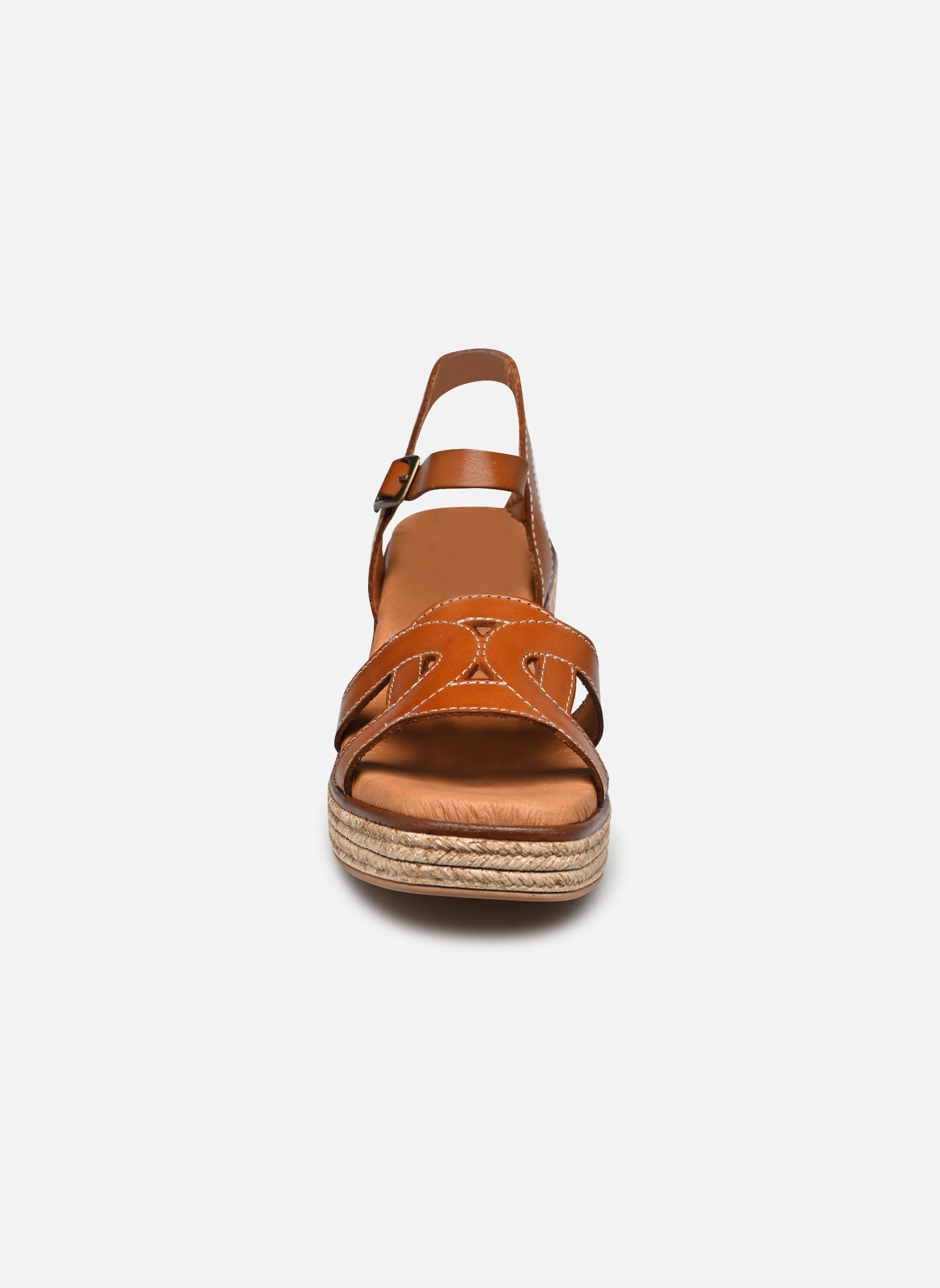 Sandali con zeppa e plateau Tabitha donna marrone Eram Sandali con zeppa e plateau Tabitha donna marrone Cognac