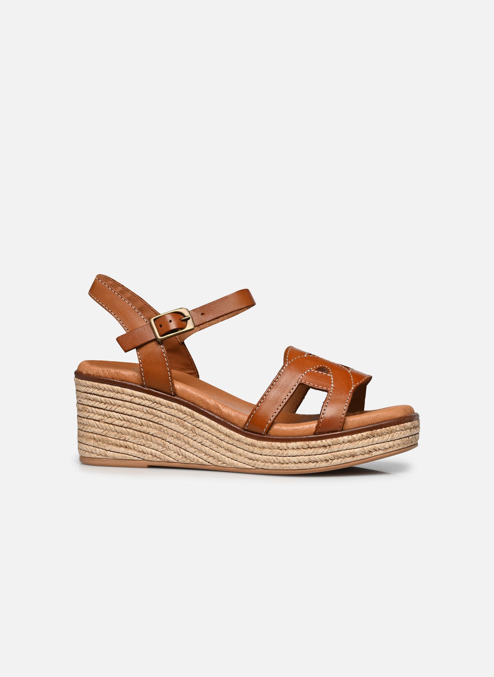 Sandali con zeppa e plateau Tabitha donna marrone Eram Sandali con zeppa e plateau Tabitha donna marrone Cognac