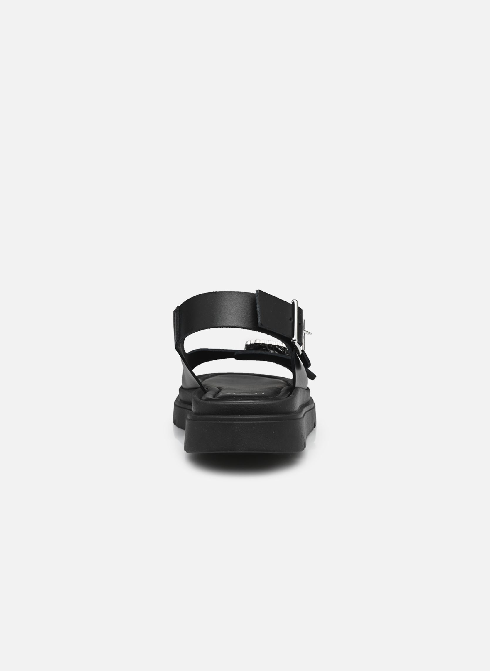 Sandalias y plataformas de cuña Nauline mujer negro Texto Sandalias y plataformas de cuña Nauline mujer negro Noir