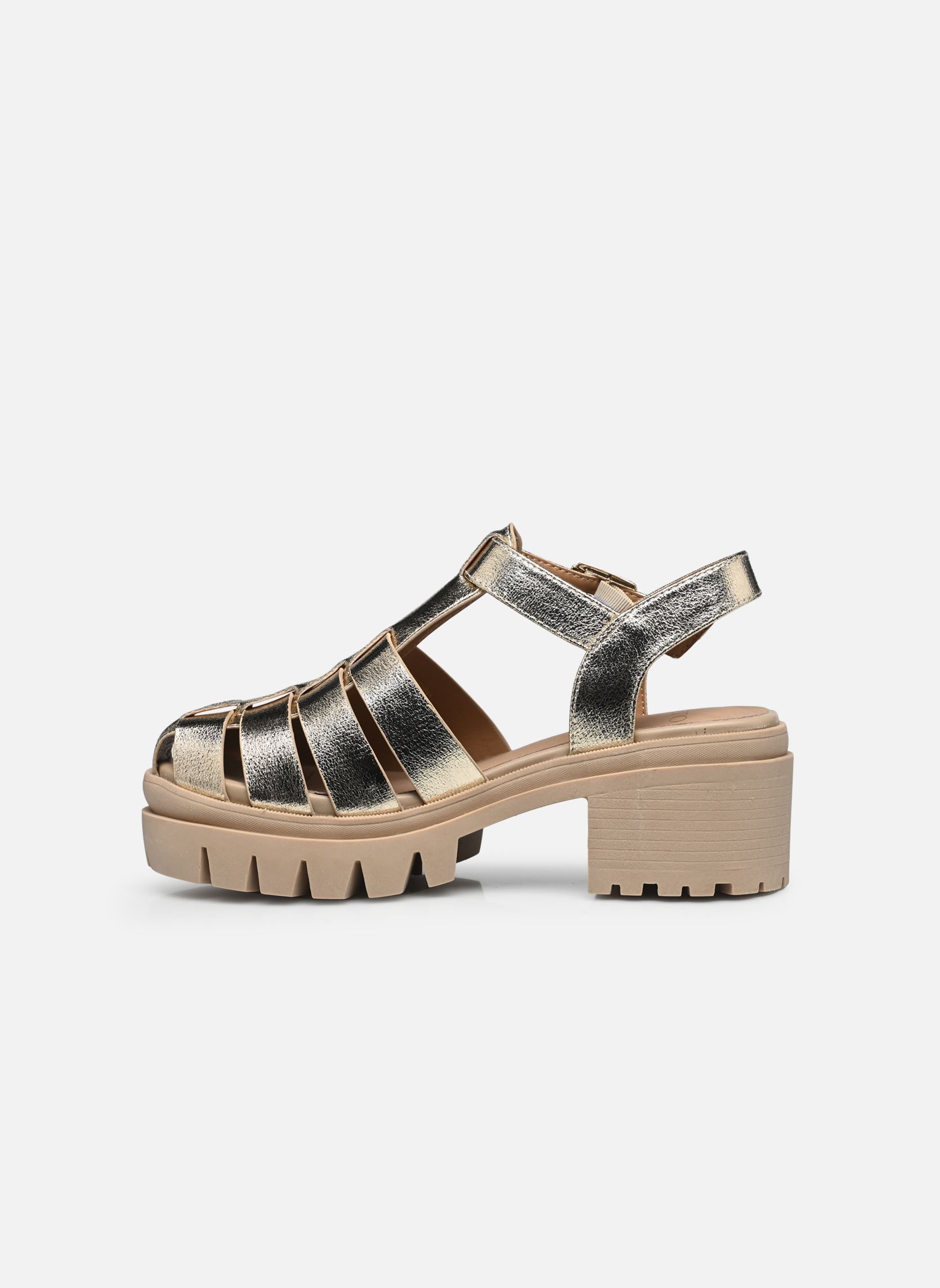 Sandales Miror femme or et bronze Texto Sandales Miror femme or et bronze Or