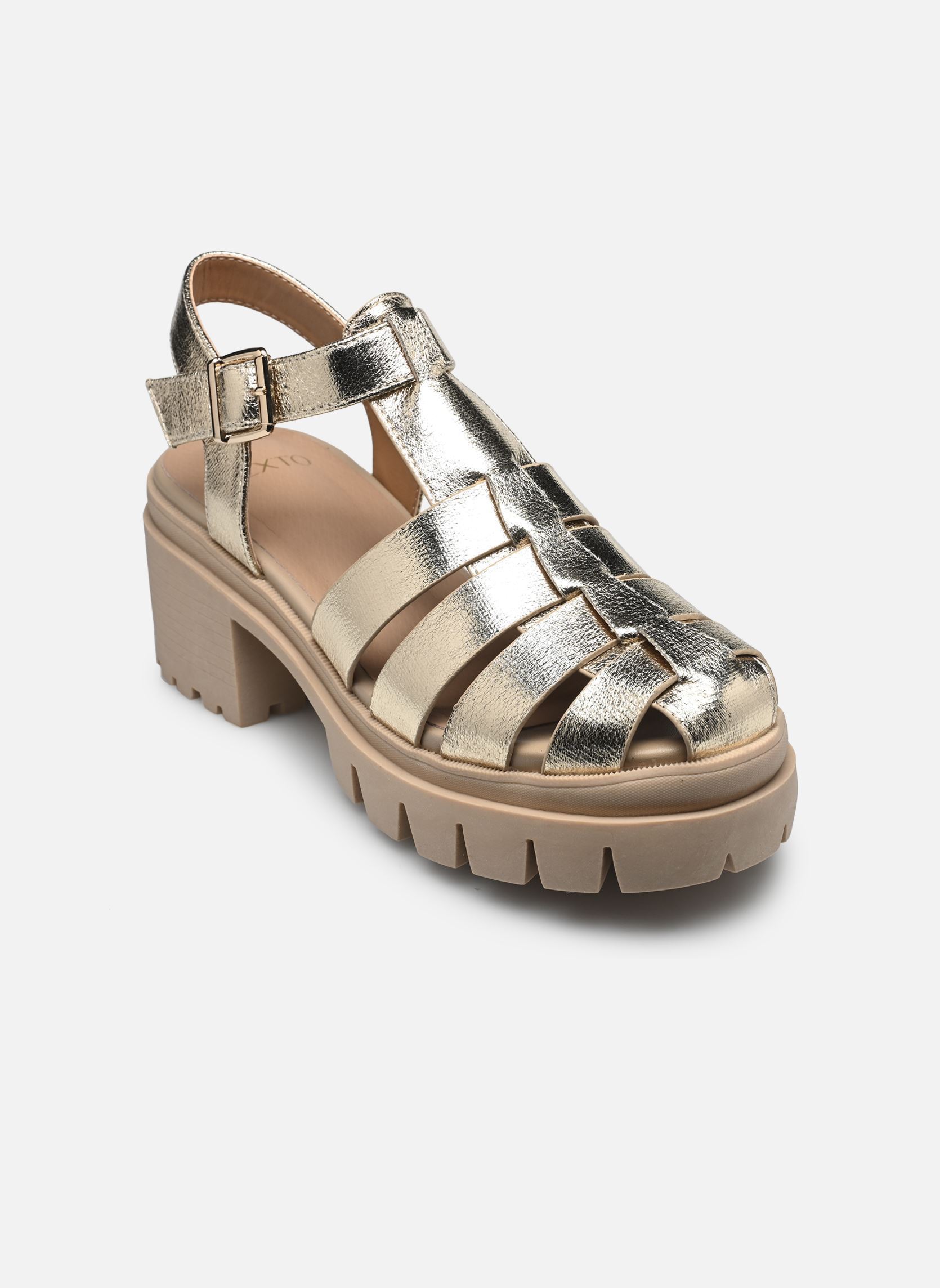 Sandales Miror femme or et bronze Texto Sandales Miror femme or et bronze Or