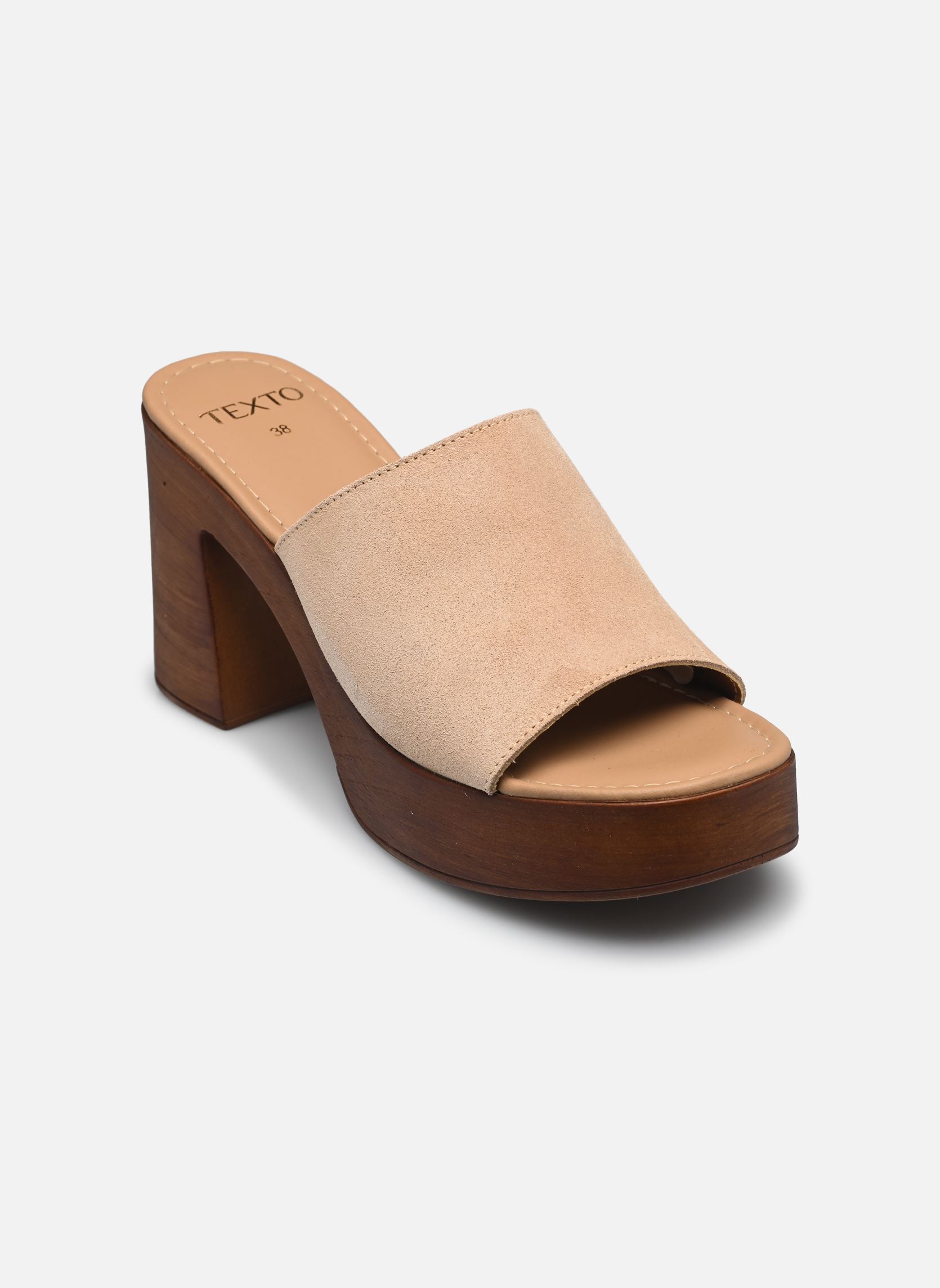 Mules et sabots Yesia femme beige Texto Mules et sabots Yesia femme beige BEIGE
