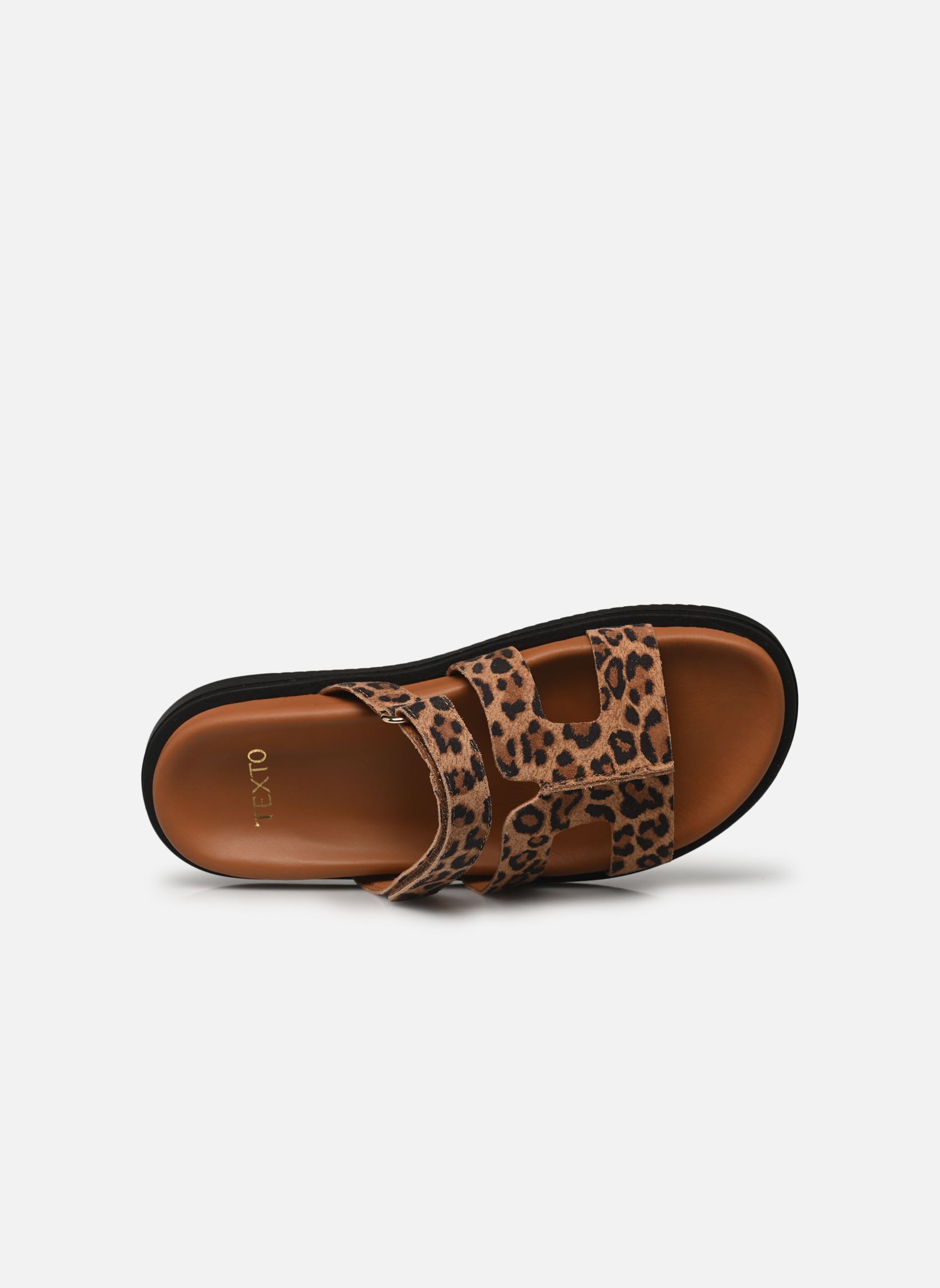 Muilen en klompen Maiane dames bruin Texto Muilen en klompen Maiane dames bruin Leopard
