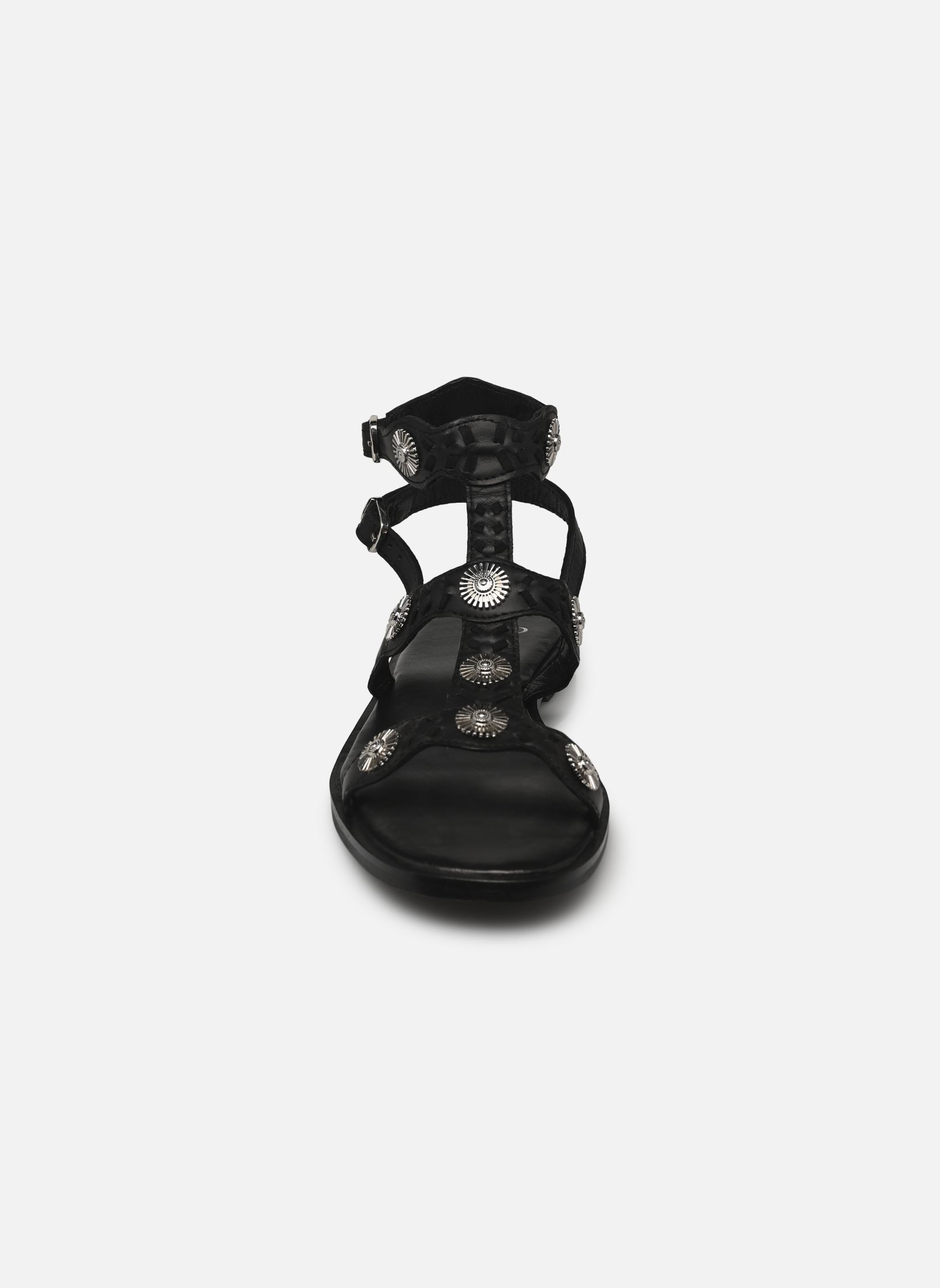 Sandales plates Nilla femme noir Texto Sandales plates Nilla femme noir Noir
