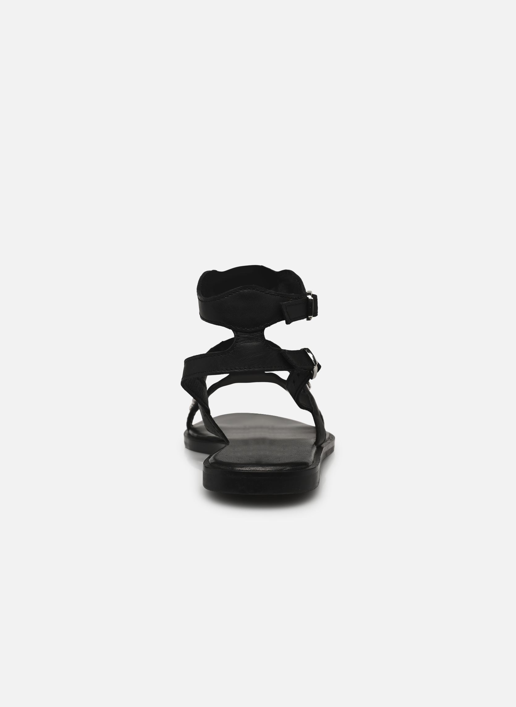 Sandales plates Nilla femme noir Texto Sandales plates Nilla femme noir Noir