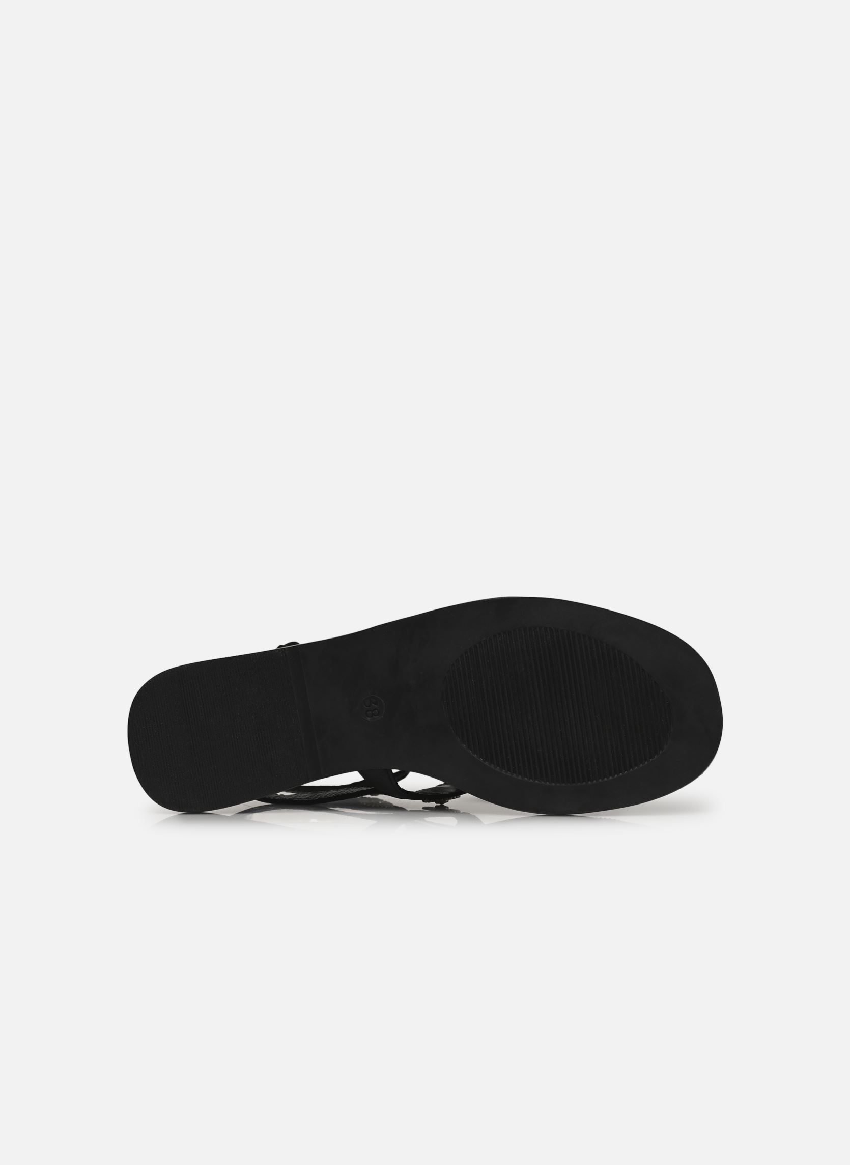 Sandales plates Nilla femme noir Texto Sandales plates Nilla femme noir Noir