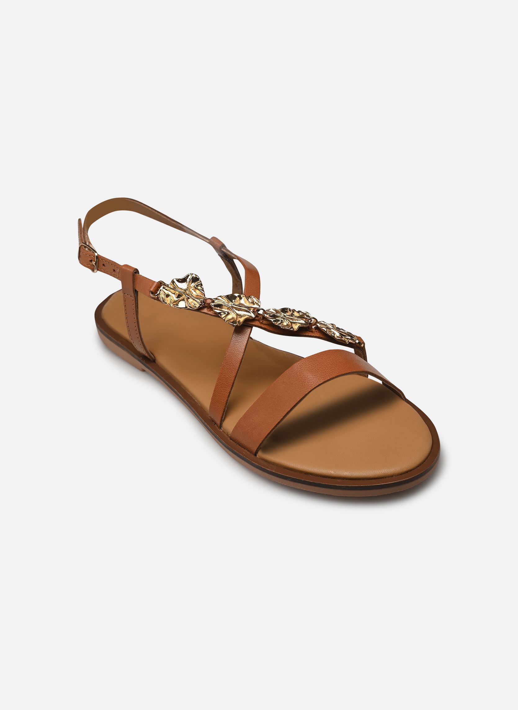 Texto Sandales plates Penelope femme marron | Sarenza France