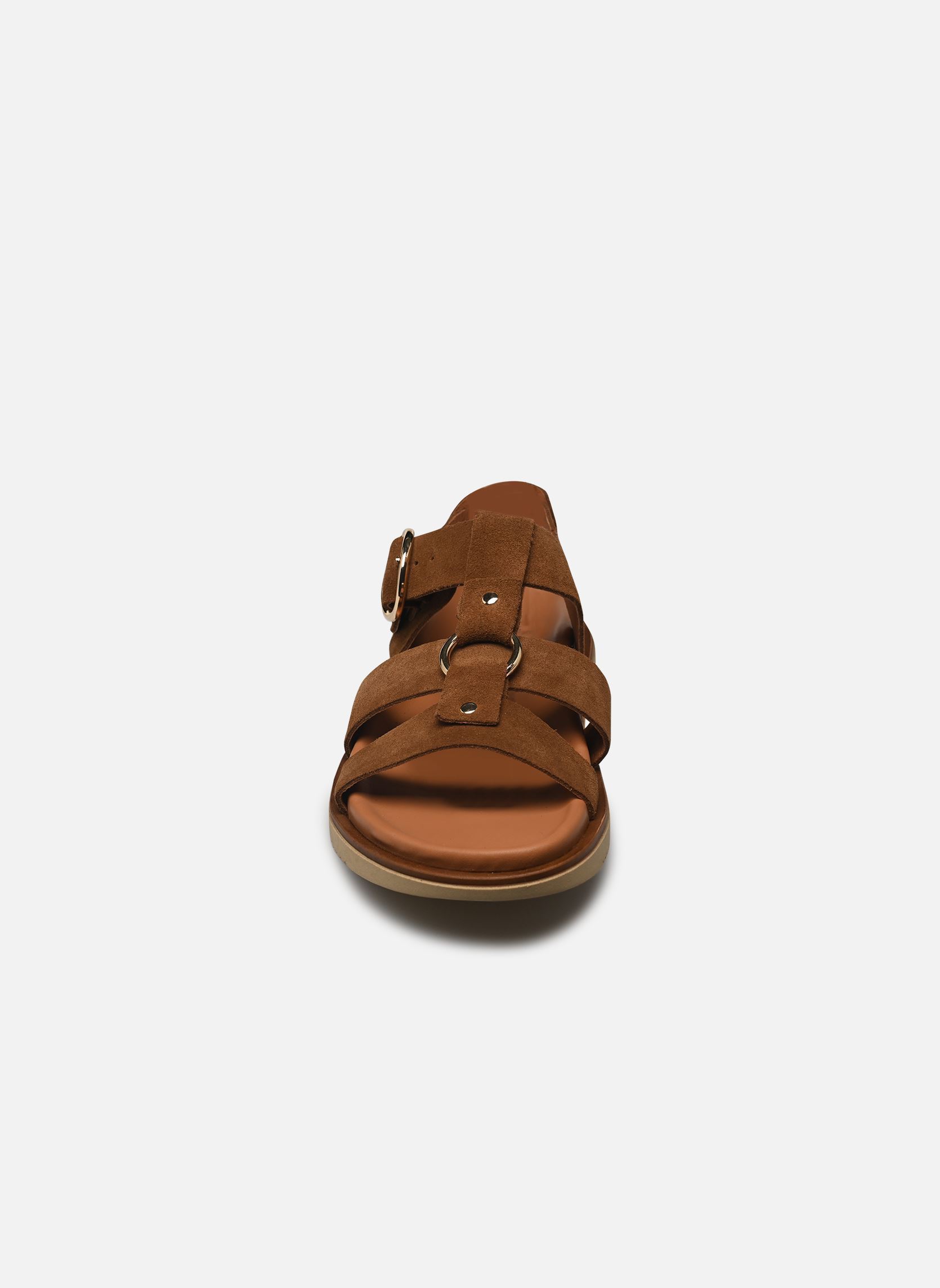 Platte sandalen Navy dames bruin Texto Platte sandalen Navy dames bruin Cognac