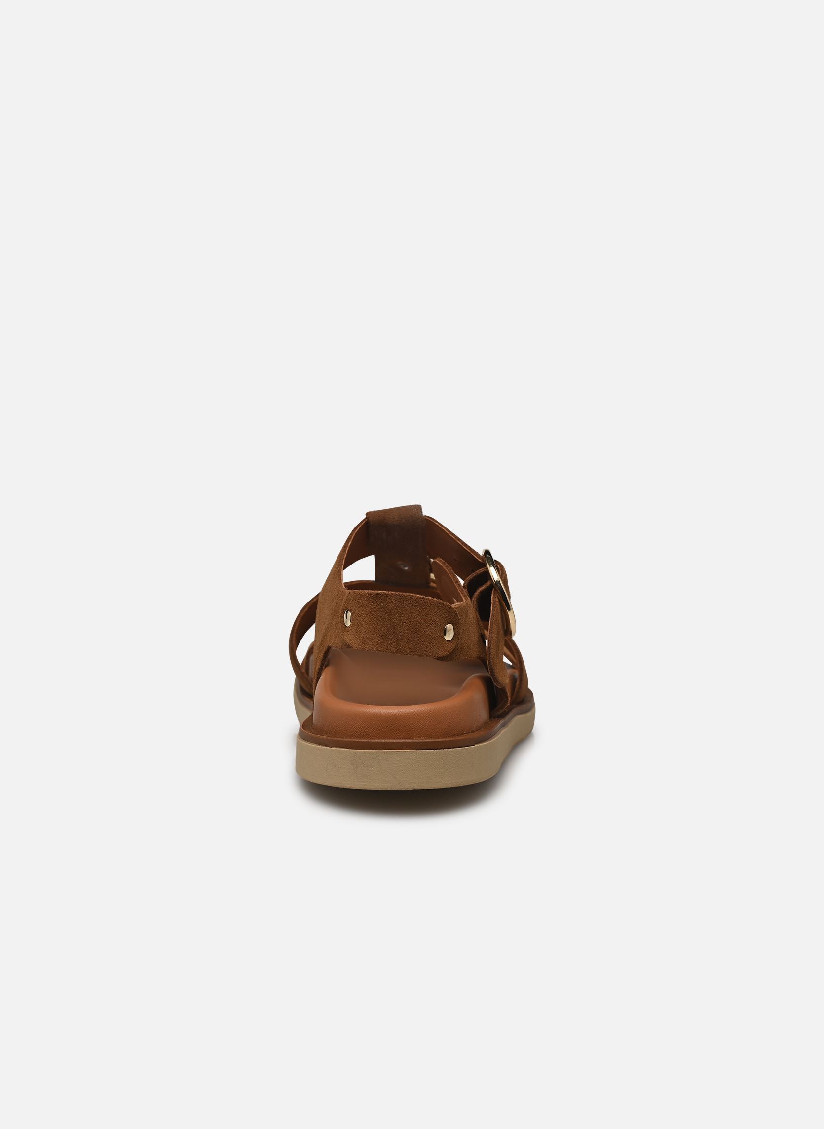 Platte sandalen Navy dames bruin Texto Platte sandalen Navy dames bruin Cognac