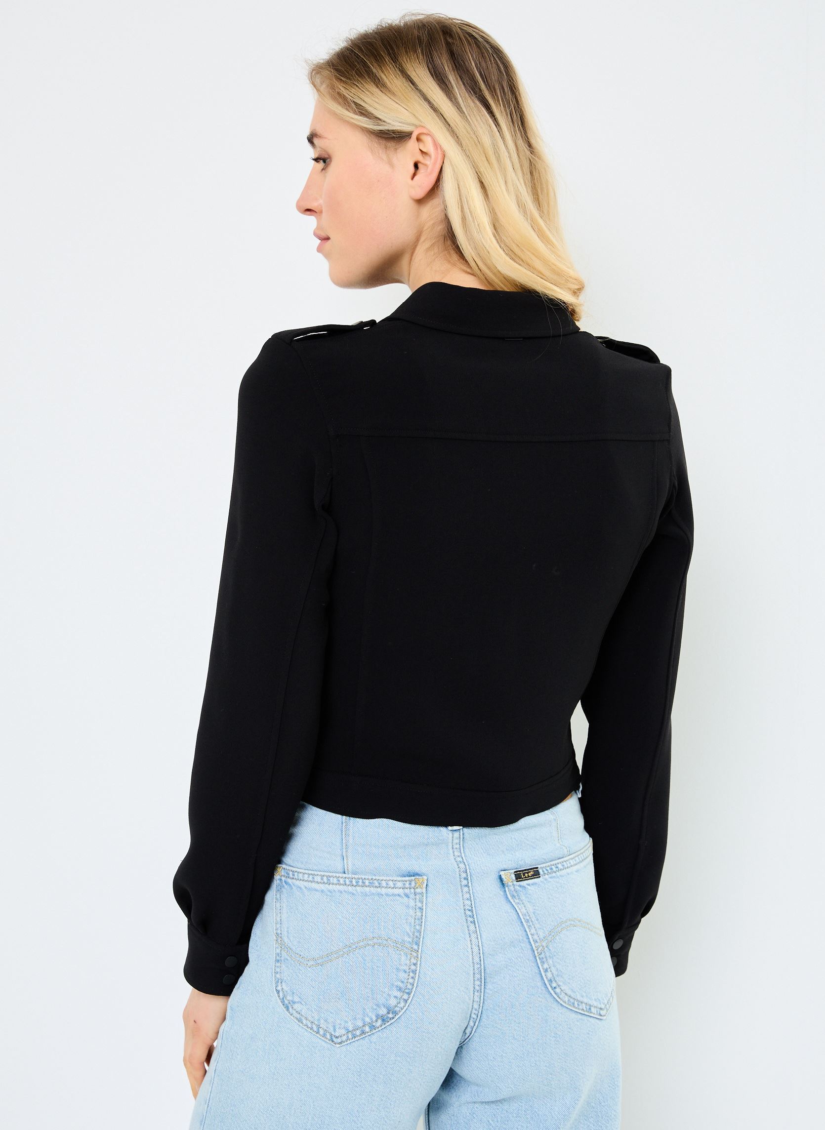 Chemises manches longues BY12055 femme noir IKKS Women Chemises manches longues BY12055 femme noir NOIR