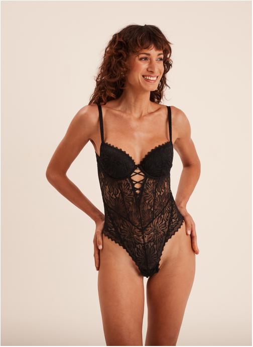 Mosquitos Brassières Body, bustier - INDISCRETEBODYPMWB femme noir