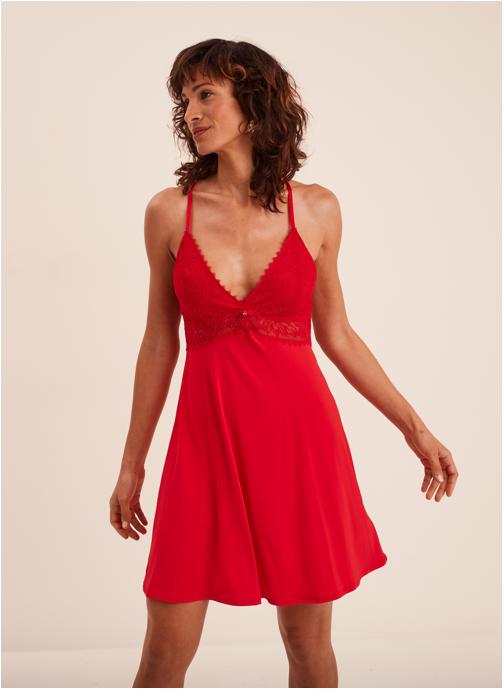 Mosquitos Nuisettes Nuisette - INDISCRETENUISETTE femme rouge