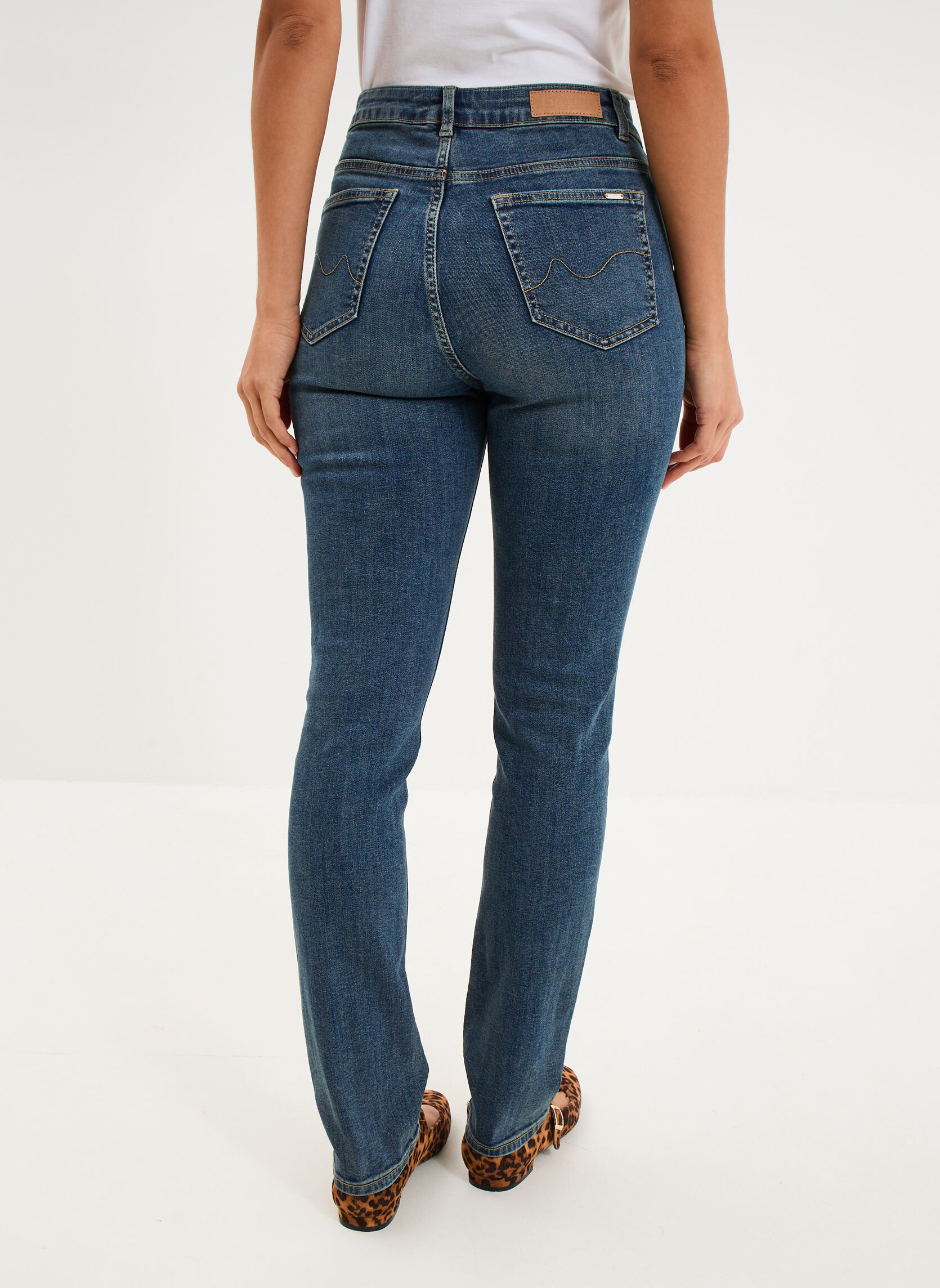 Jeans droit Jean - CRE3_DRAPHAEL femme bleu CREEKS Jeans droit Jean - CRE3_DRAPHAEL femme bleu Bleu délavé