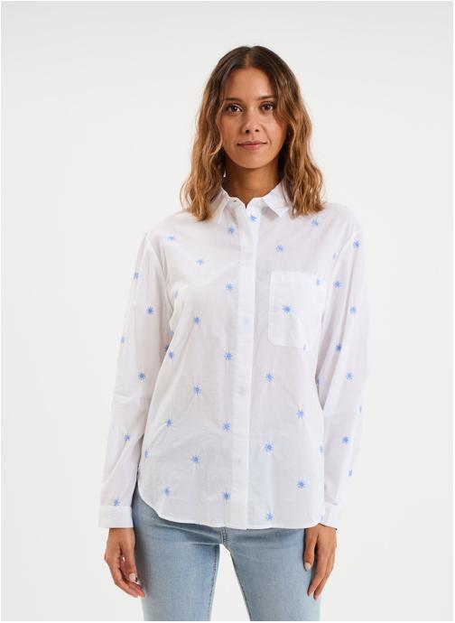 CREEKS Chemises Chemisier, tunique - CRE3_CHEMBROD femme blanc