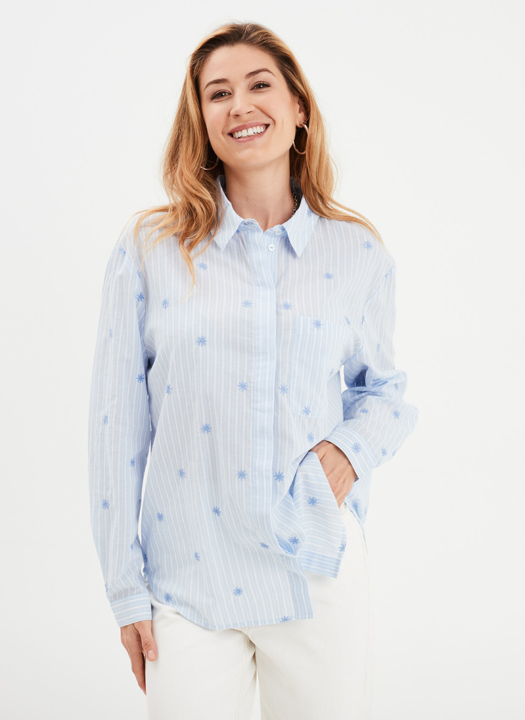 Chemises Chemisier, tunique - CRE3_CHEMBROD femme bleu CREEKS Chemises Chemisier, tunique - CRE3_CHEMBROD femme bleu Bleu clair
