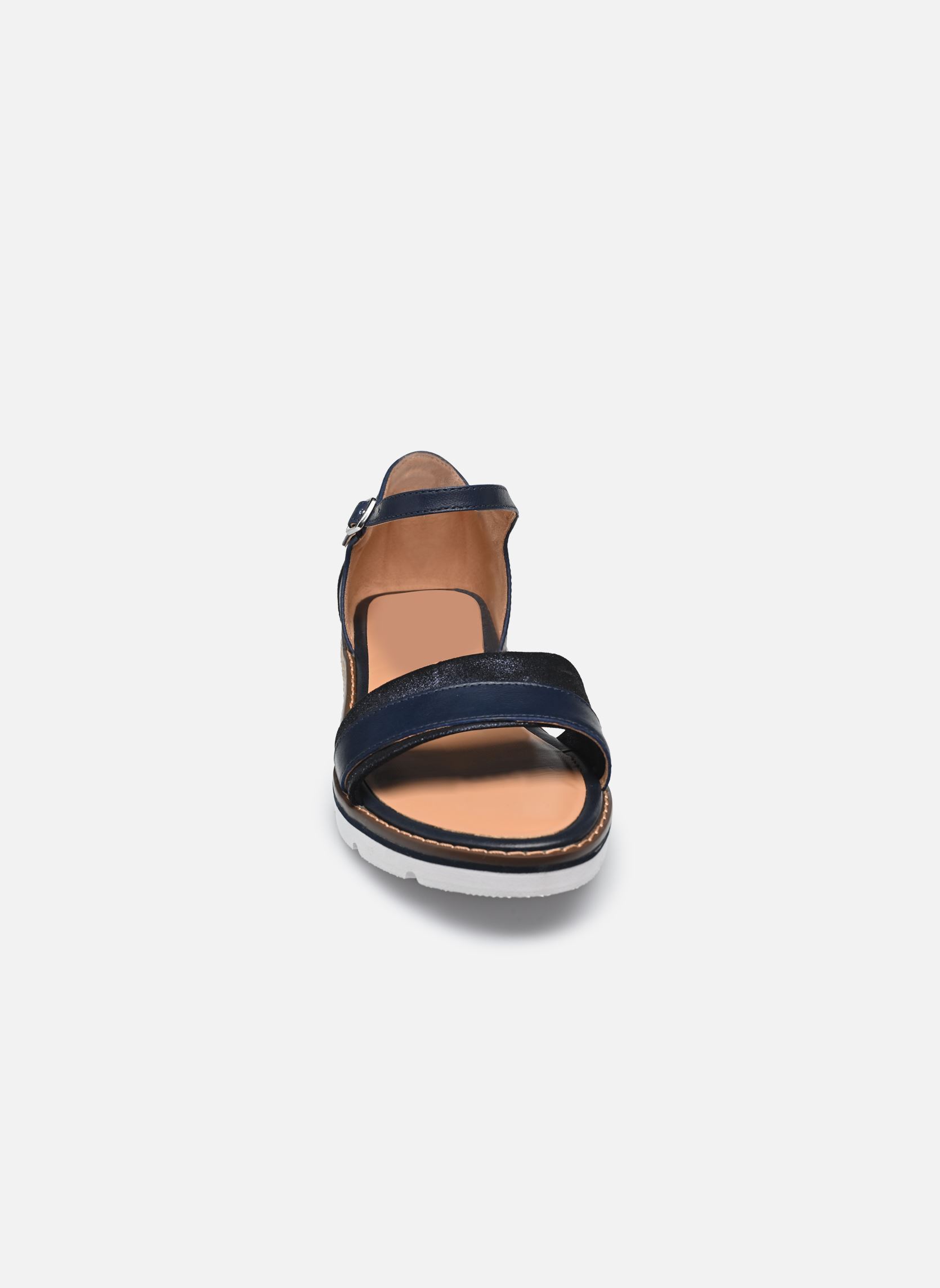 Sandali con zeppa e plateau Viviane donna blu Karston Sandali con zeppa e plateau Viviane donna blu Marine
