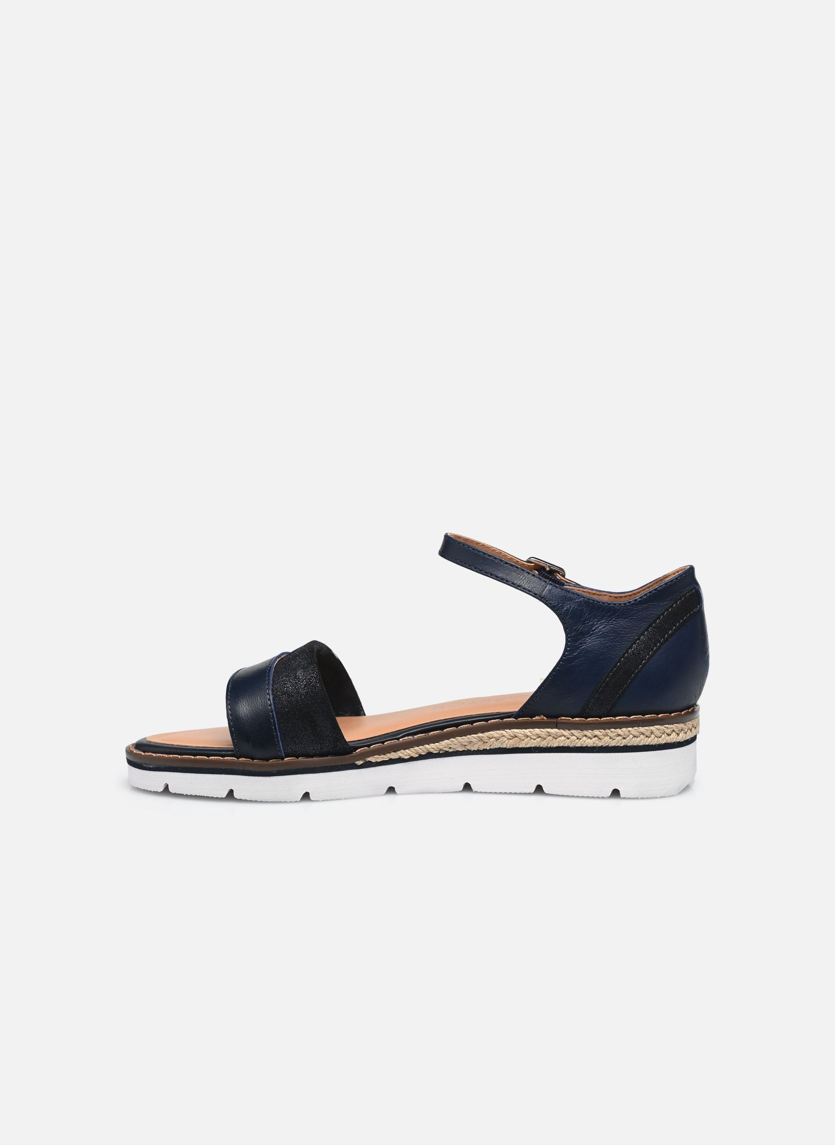 Sandali con zeppa e plateau Viviane donna blu Karston Sandali con zeppa e plateau Viviane donna blu Marine