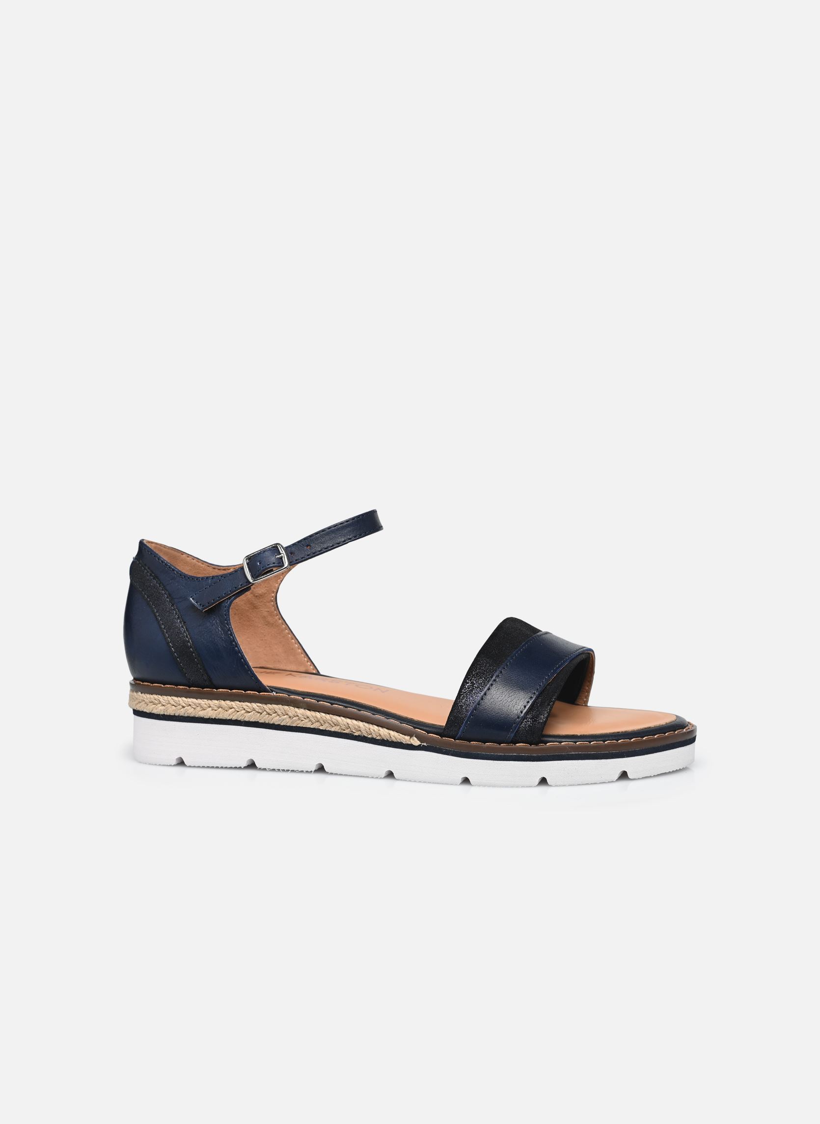 Sandali con zeppa e plateau Viviane donna blu Karston Sandali con zeppa e plateau Viviane donna blu Marine