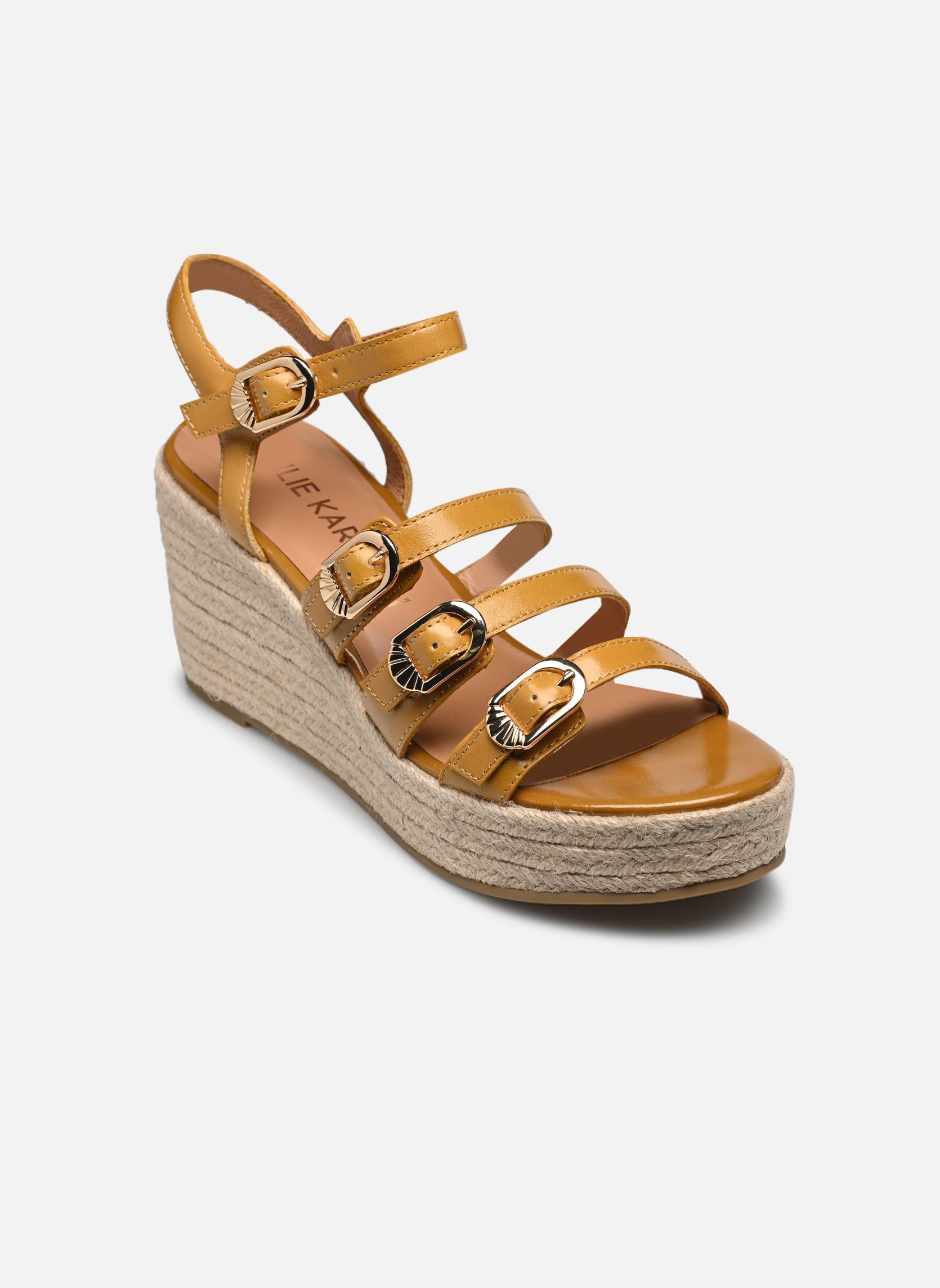 Sandales compensées et plateformes Talia femme argent Karston Sandales compensées et plateformes Talia femme argent Ocre