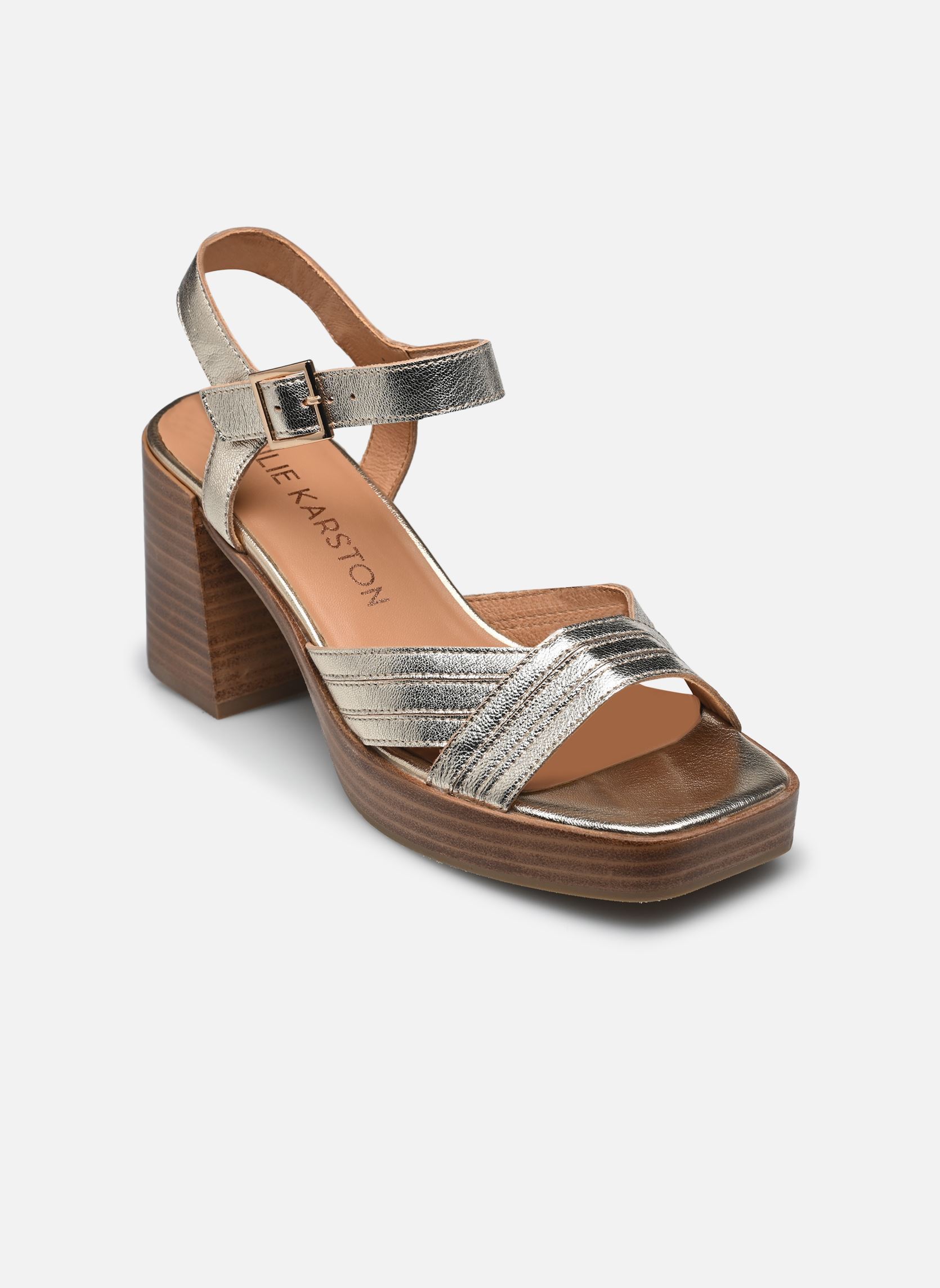 Sandales Melina femme or et bronze Karston Sandales Melina femme or et bronze Platine
