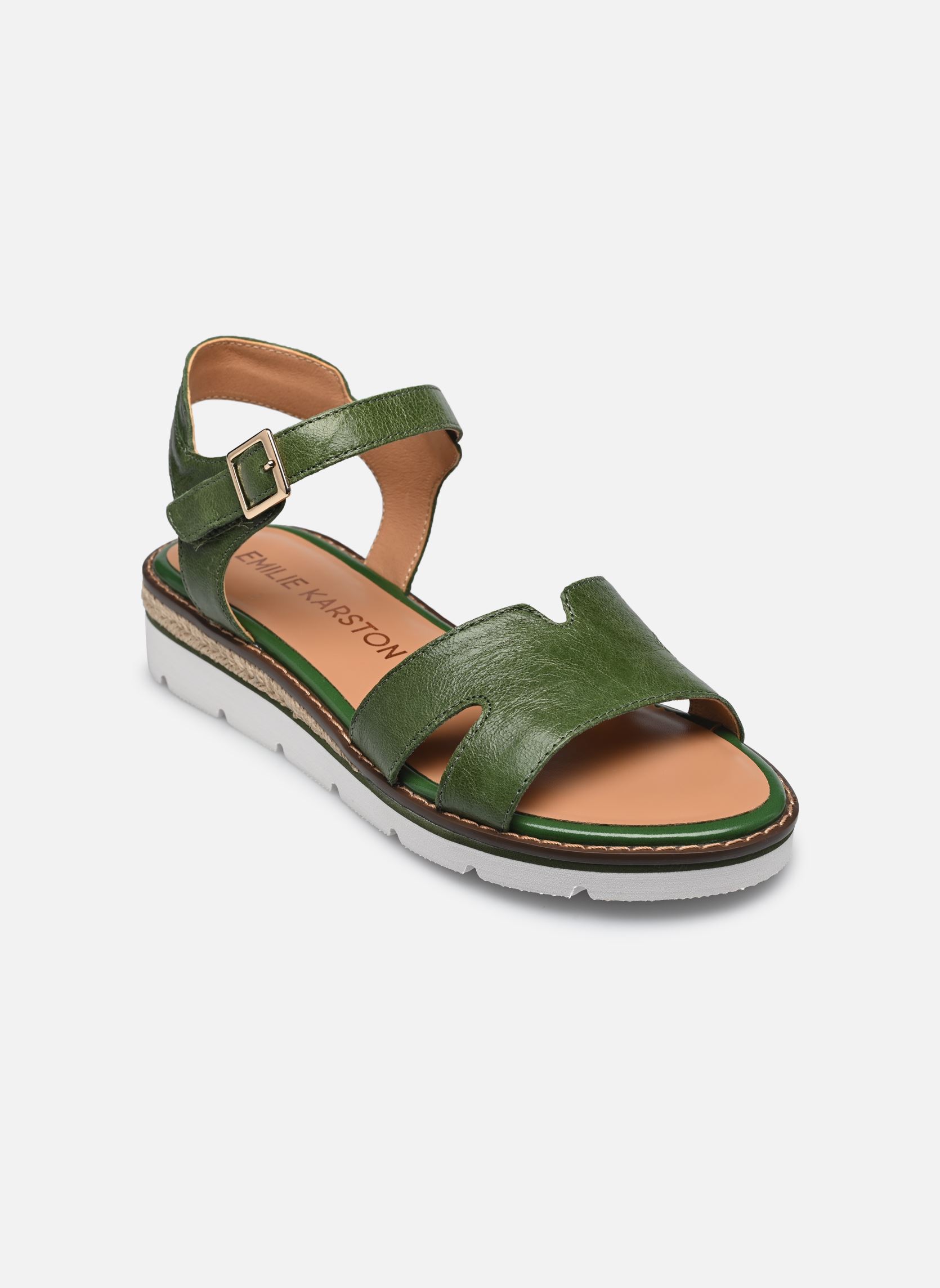 Sandales compensées et plateformes Marion femme vert Karston Sandales compensées et plateformes Marion femme vert Vert