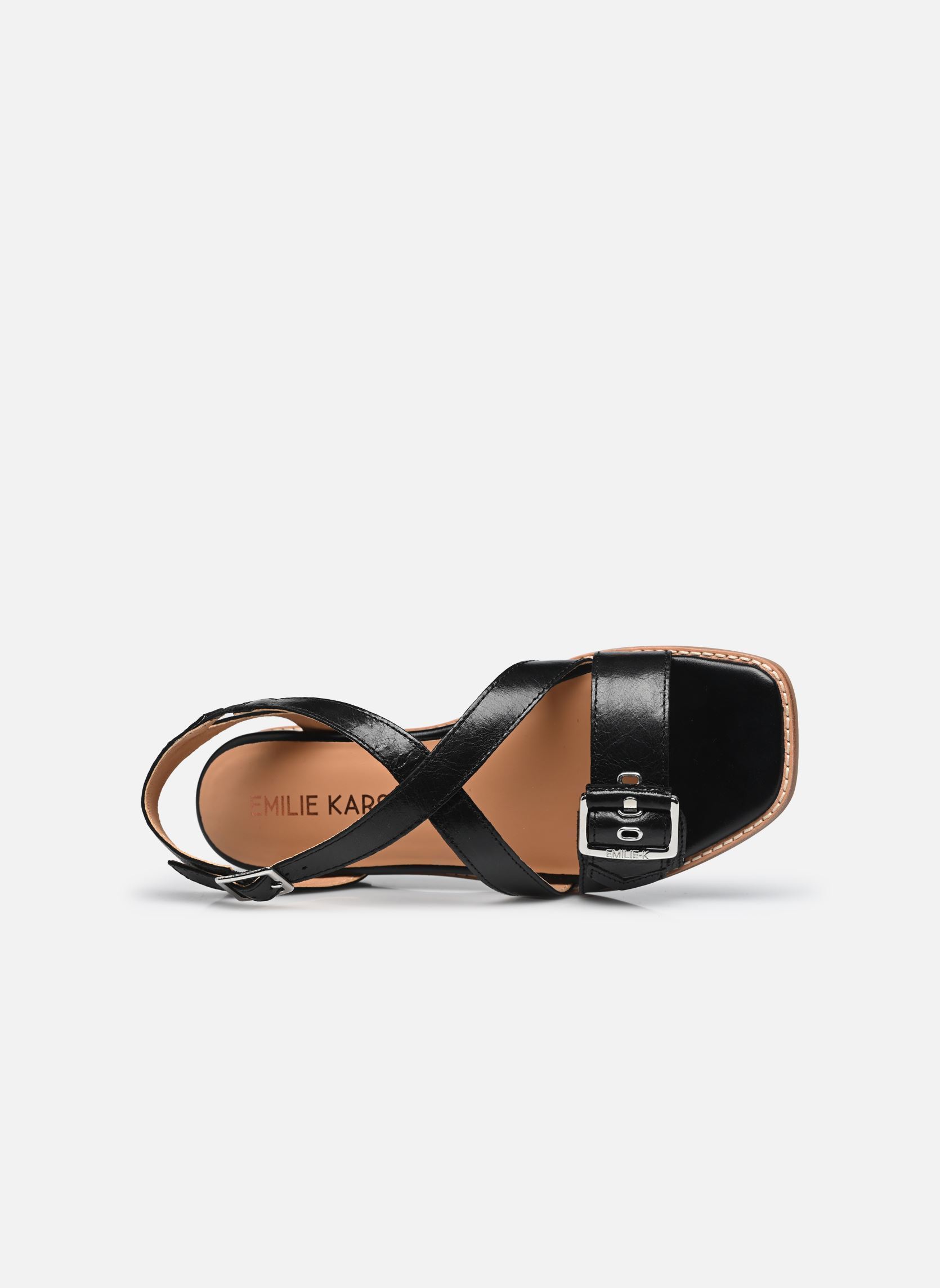 Sandali piatti Lucie donna nero Karston Sandali piatti Lucie donna nero Noir