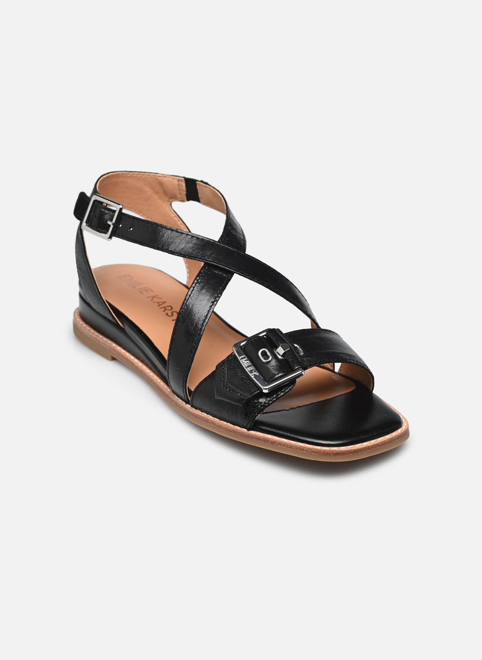 Sandali piatti Lucie donna nero Karston Sandali piatti Lucie donna nero Noir