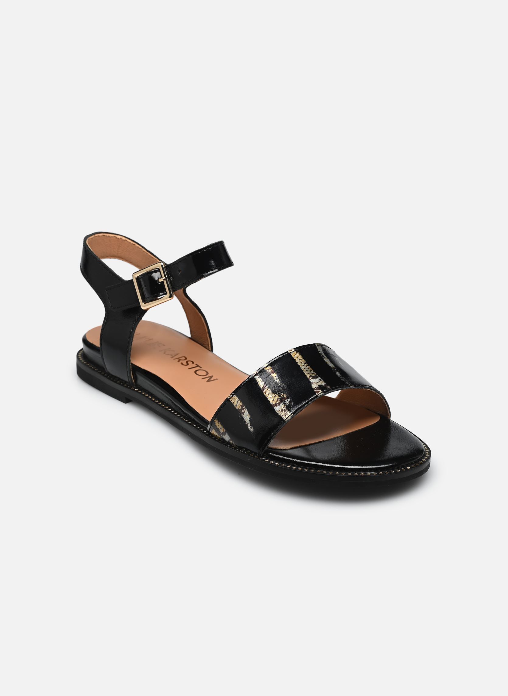 Sandali piatti Ines donna nero Karston Sandali piatti Ines donna nero Noir