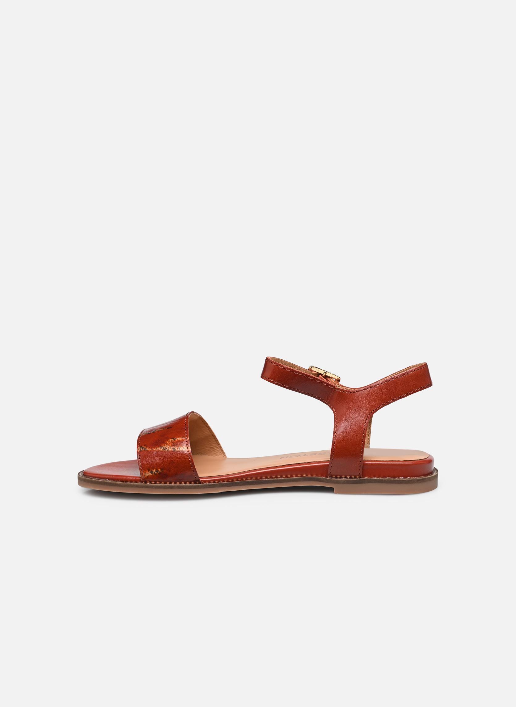 Flache Sandalen Ines damen braun Karston Flache Sandalen Ines damen braun Cognac