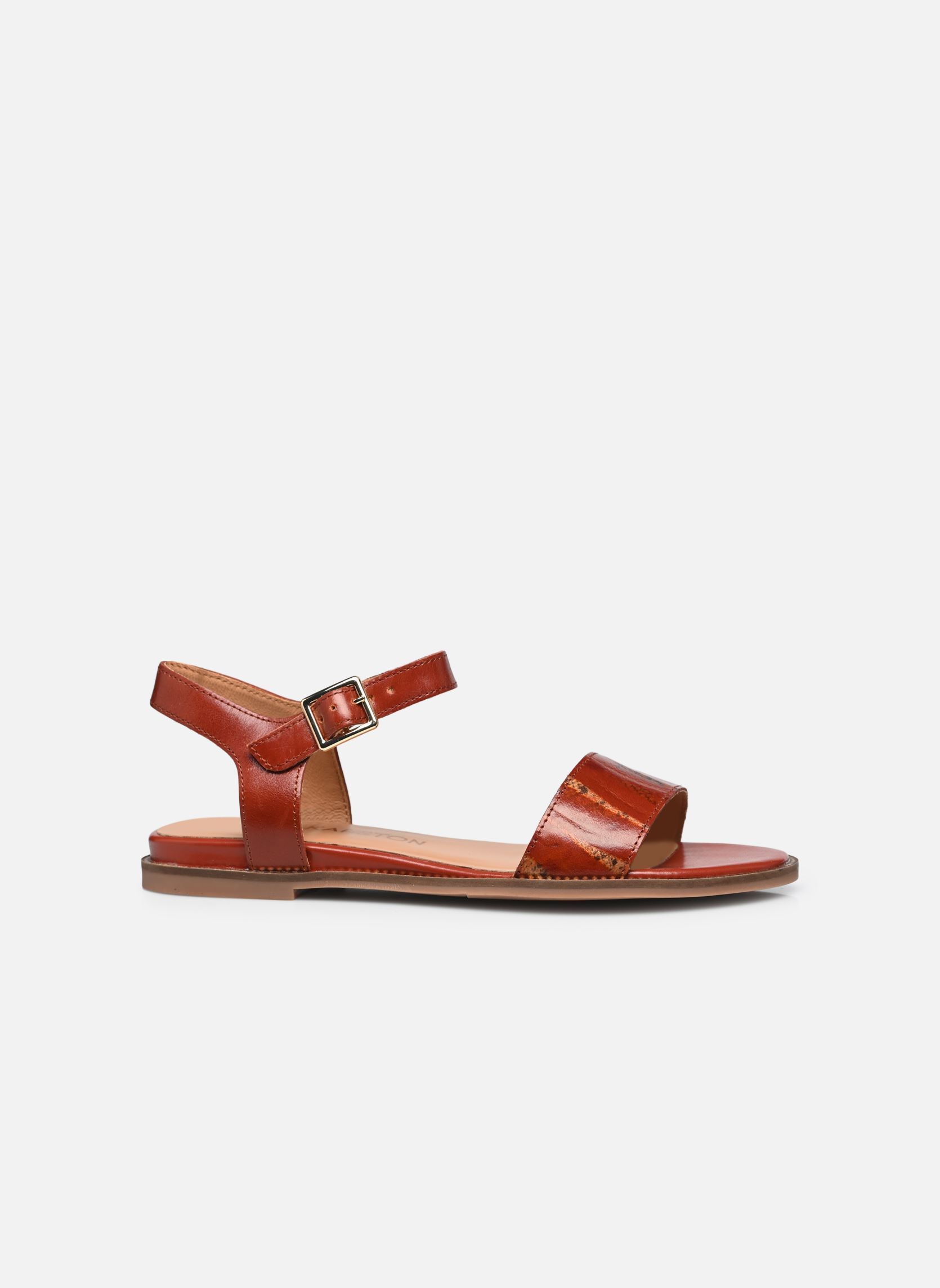 Flache Sandalen Ines damen braun Karston Flache Sandalen Ines damen braun Cognac