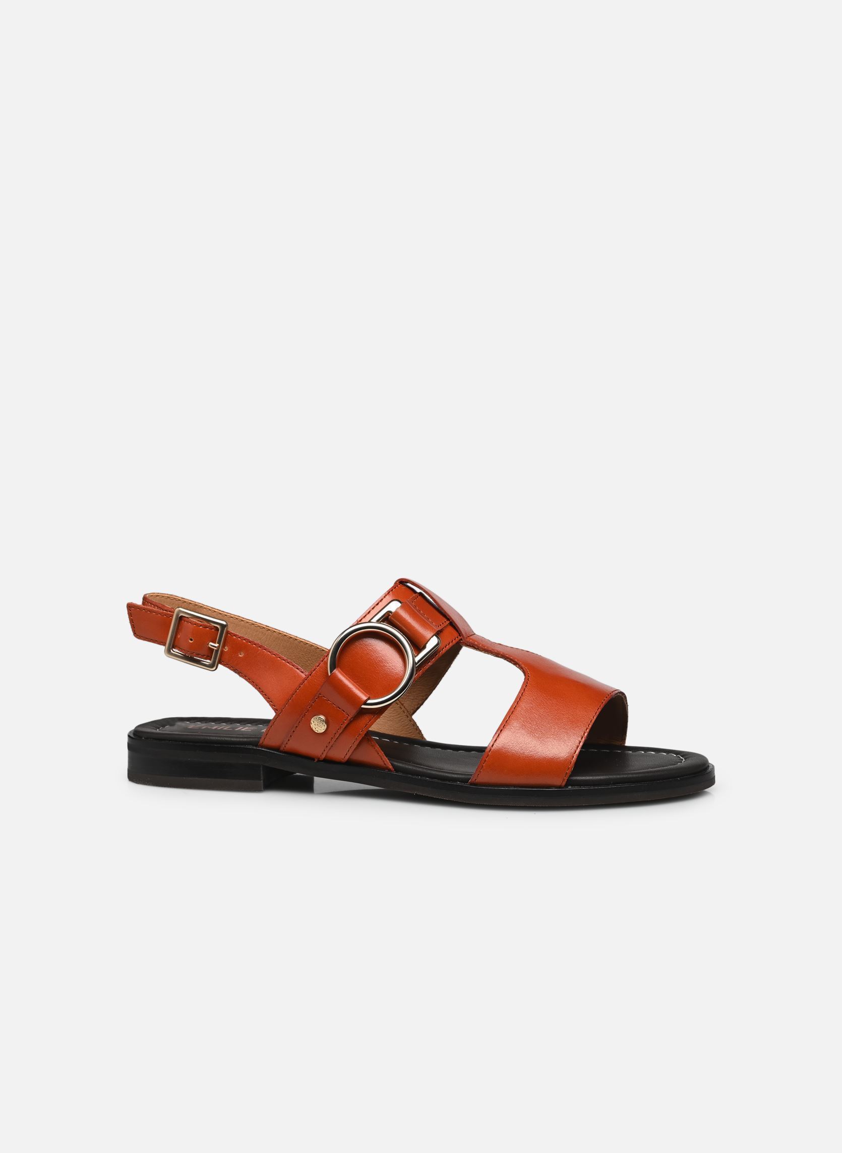 Flache Sandalen Gretta damen braun Karston Flache Sandalen Gretta damen braun Noisette