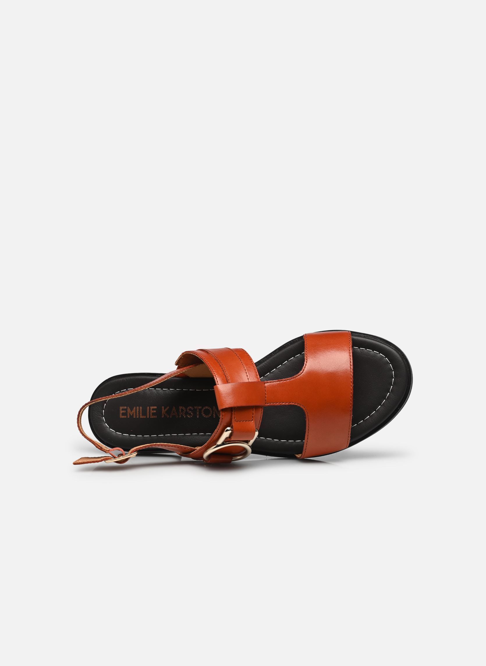Flache Sandalen Gretta damen braun Karston Flache Sandalen Gretta damen braun Noisette