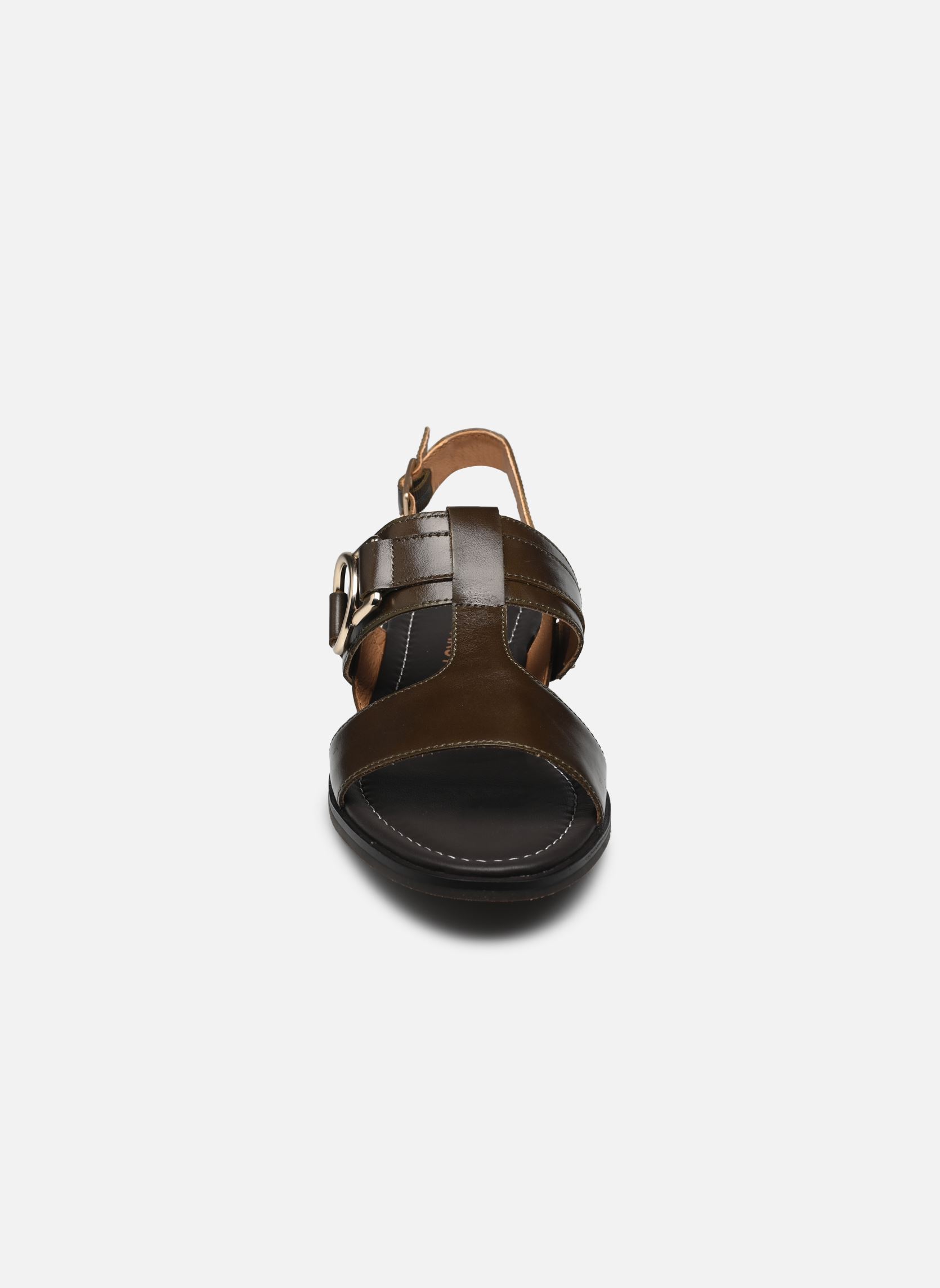 Flache Sandalen Gretta damen grün Karston Flache Sandalen Gretta damen grün Vert