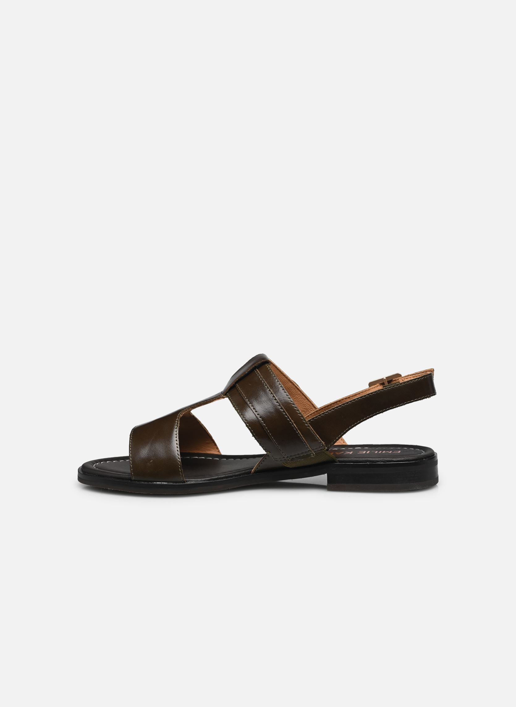 Flache Sandalen Gretta damen grün Karston Flache Sandalen Gretta damen grün Vert