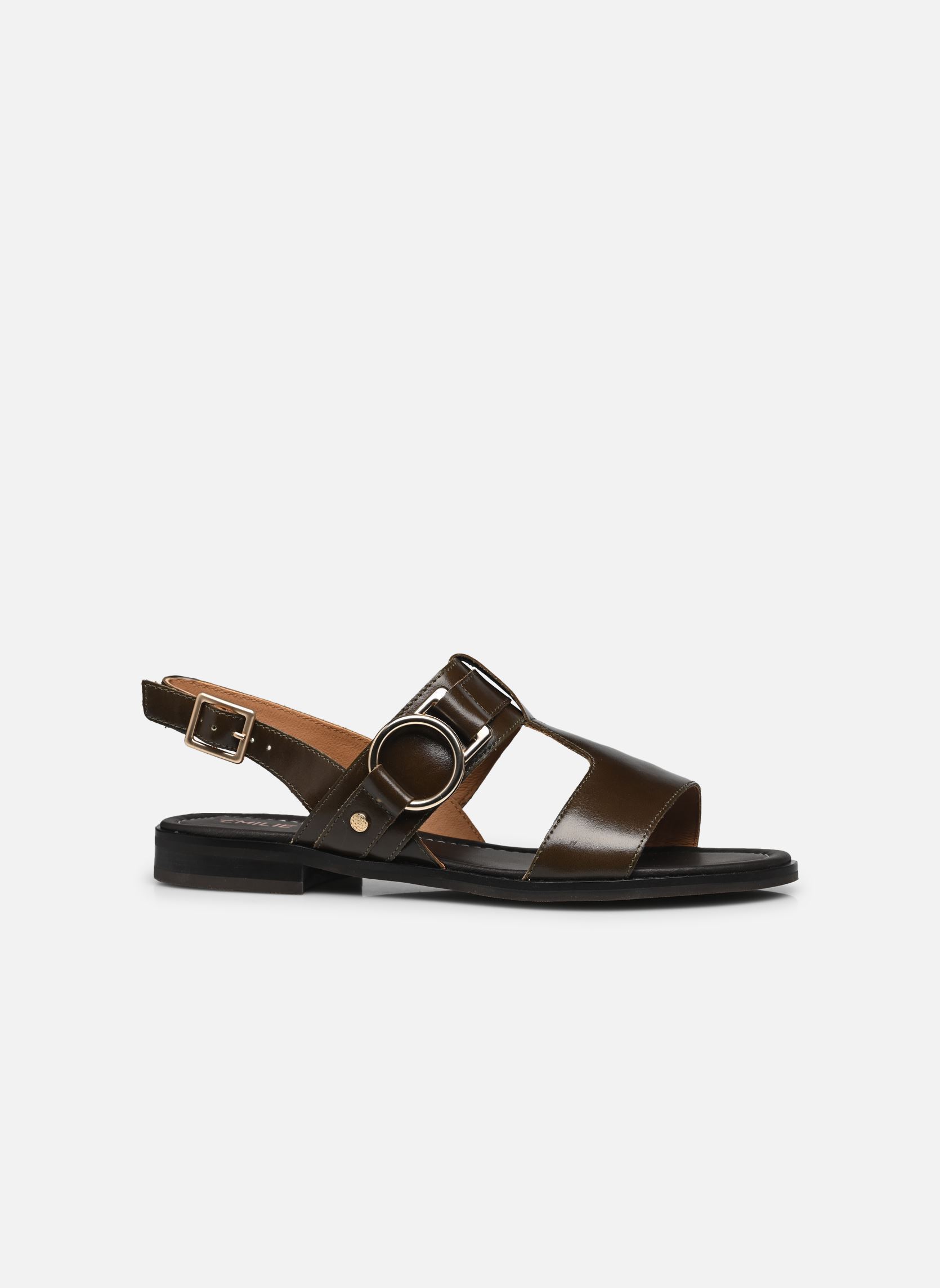 Flache Sandalen Gretta damen grün Karston Flache Sandalen Gretta damen grün Vert