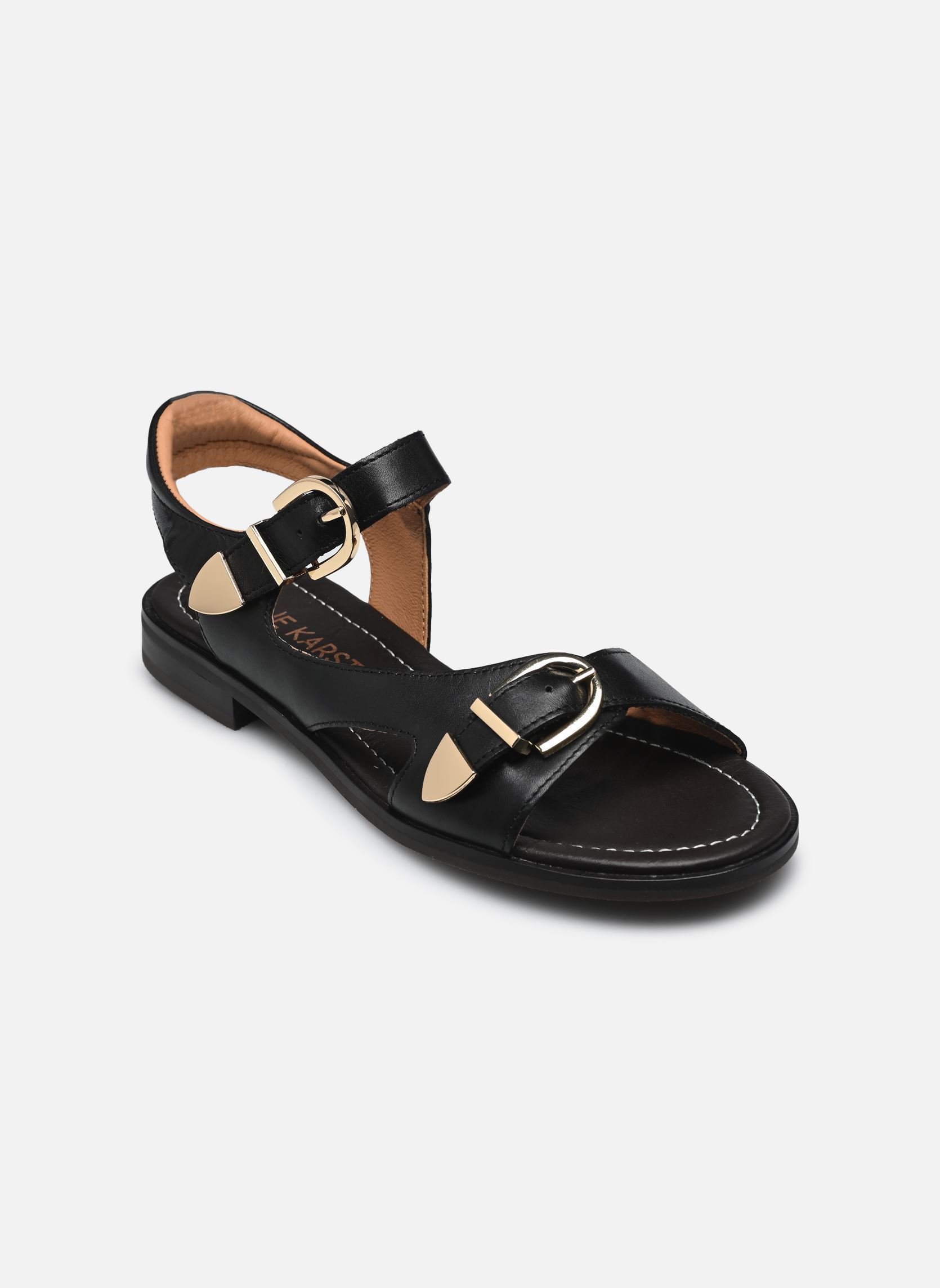 Sandales plates Fiona femme noir Karston Sandales plates Fiona femme noir Noir