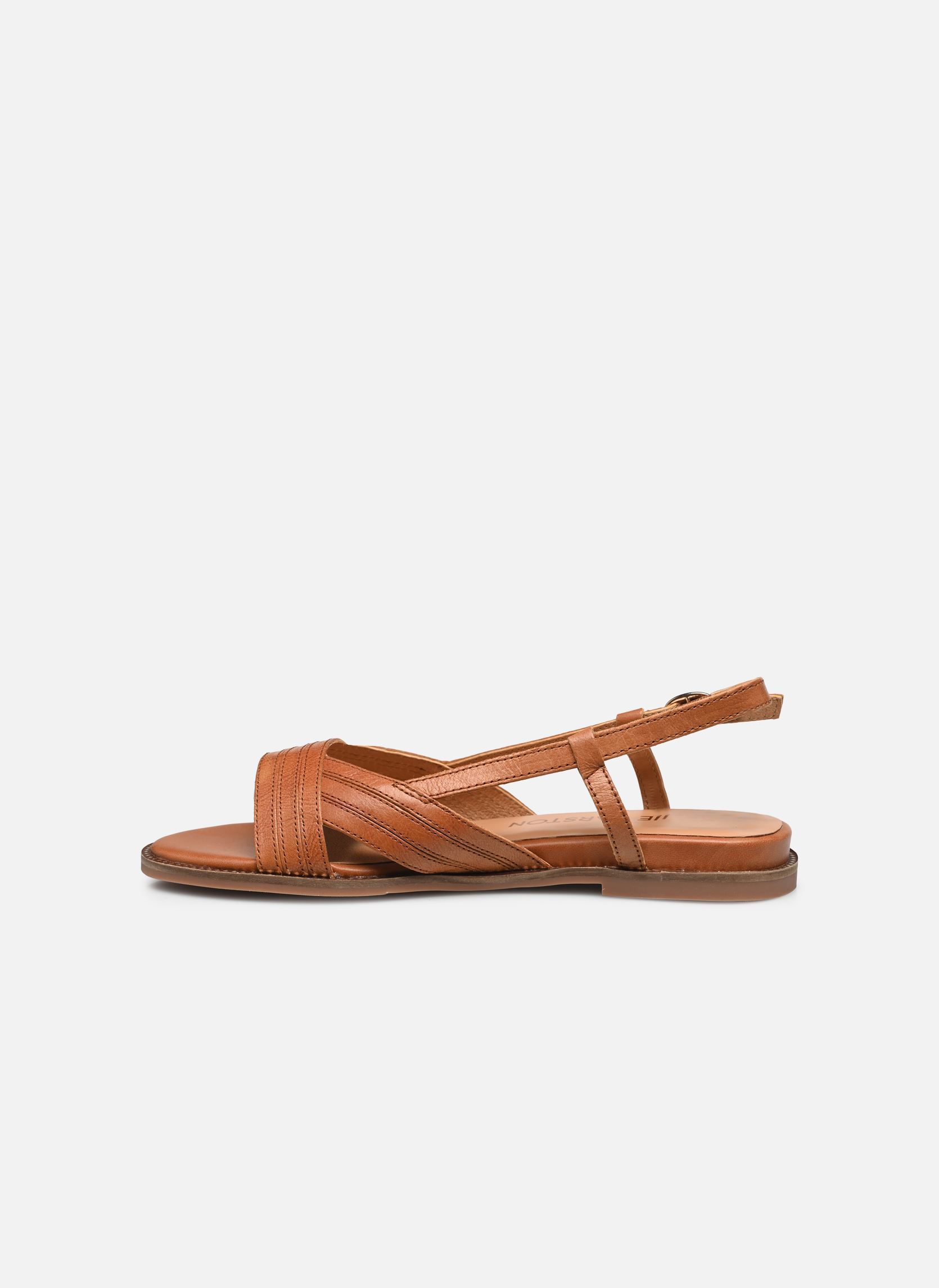 Platte sandalen Anissa dames bruin Karston Platte sandalen Anissa dames bruin CAMEL
