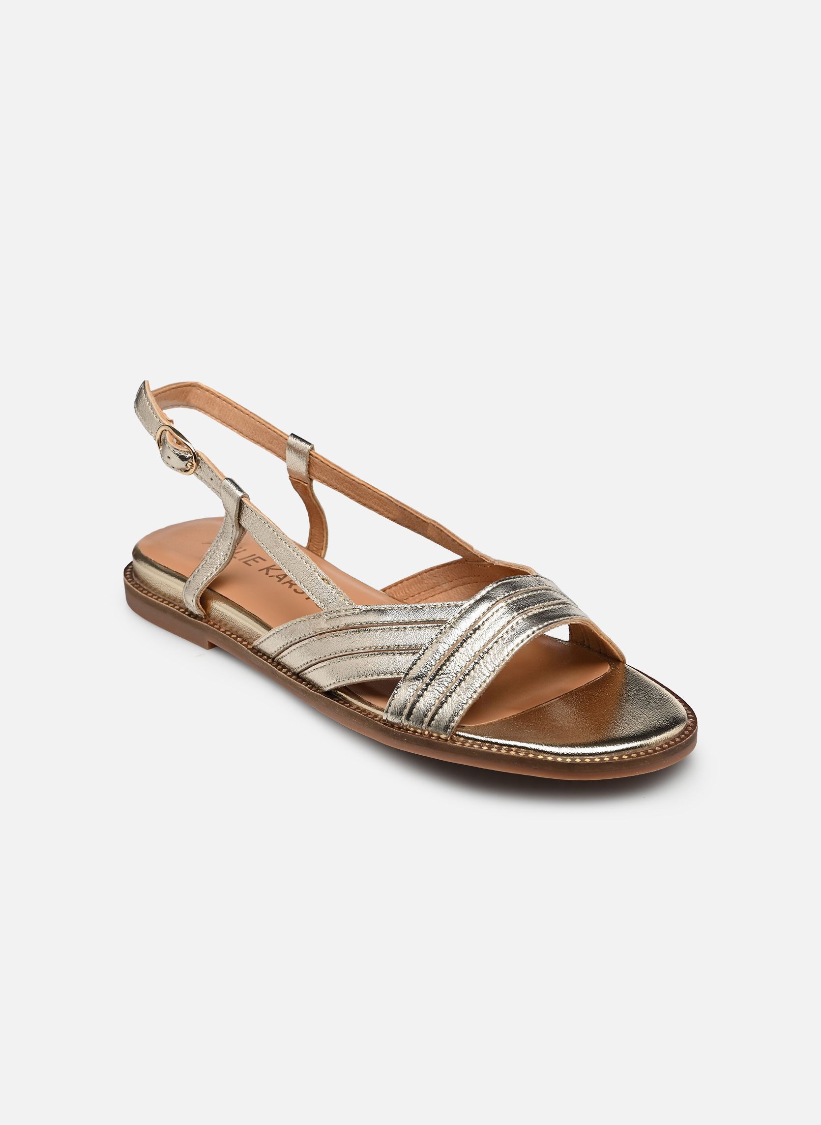 Flache Sandalen Anissa damen silber Karston Flache Sandalen Anissa damen silber Platine