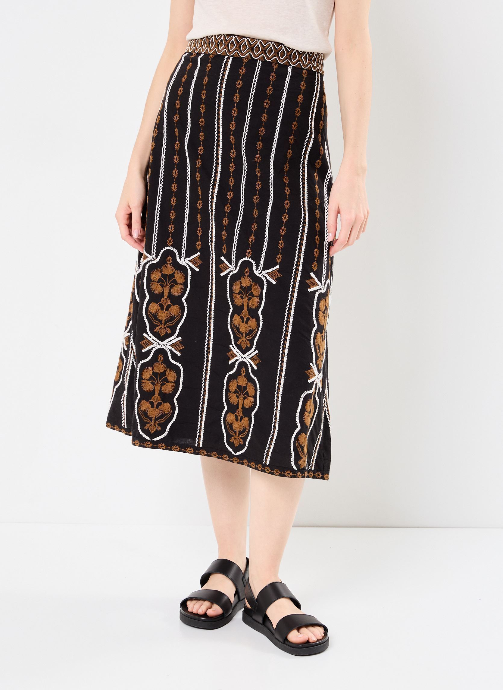 Jupes longues Jupe Longue Gwen femme noir Stella Forest Jupes longues Jupe Longue Gwen femme noir Noir
