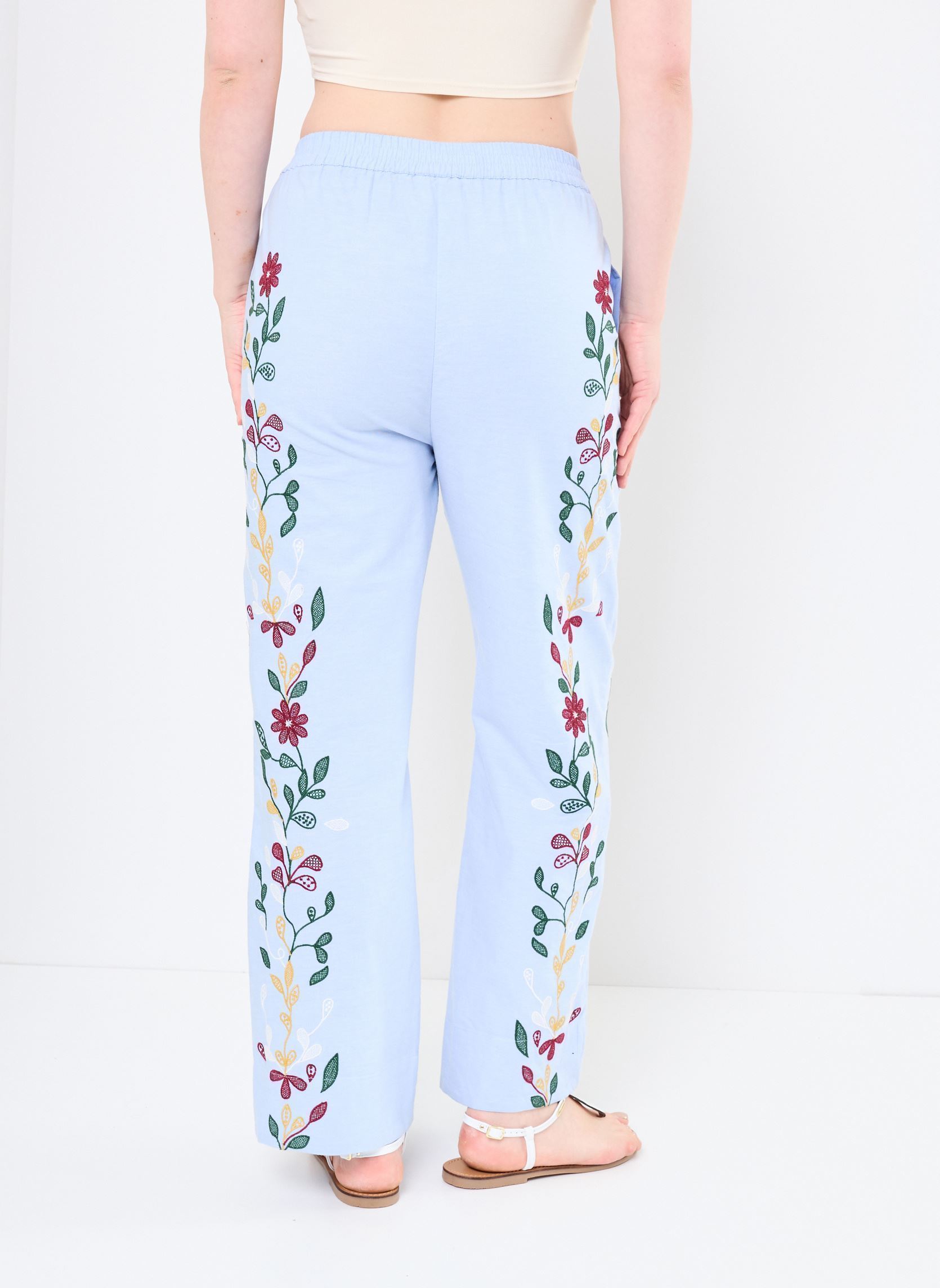 Pantalons larges Pantalon Romy femme bleu Stella Forest Pantalons larges Pantalon Romy femme bleu BLEU