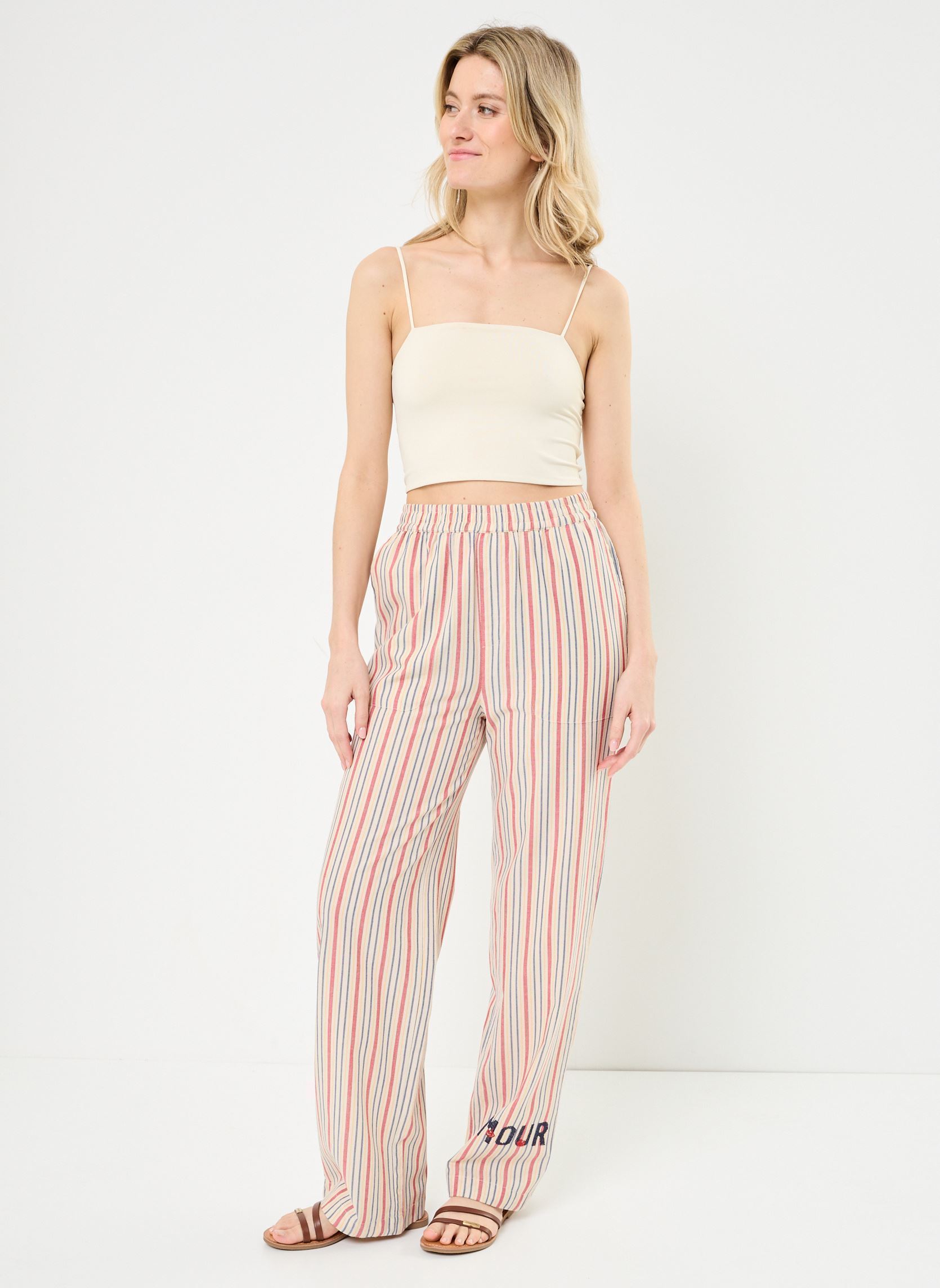 Pantalons larges Pantalon Victoire femme multicolore Stella Forest Pantalons larges Pantalon Victoire femme multicolore MULTICOLORE