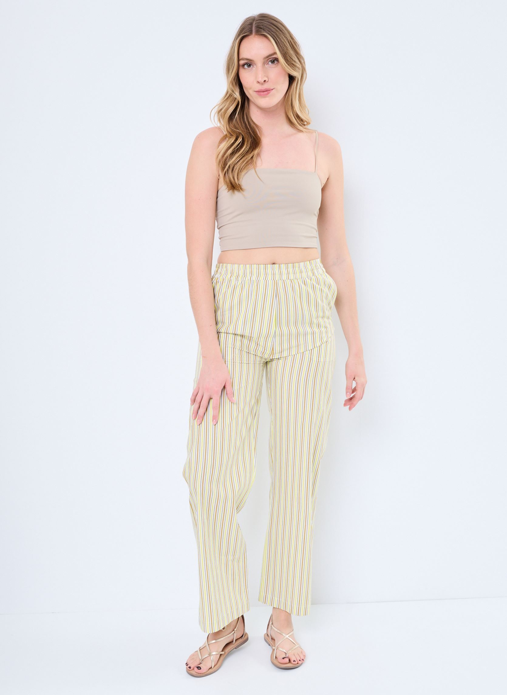 Pantalons larges Pantalon Syrup femme jaune Stella Forest Pantalons larges Pantalon Syrup femme jaune JAUNE