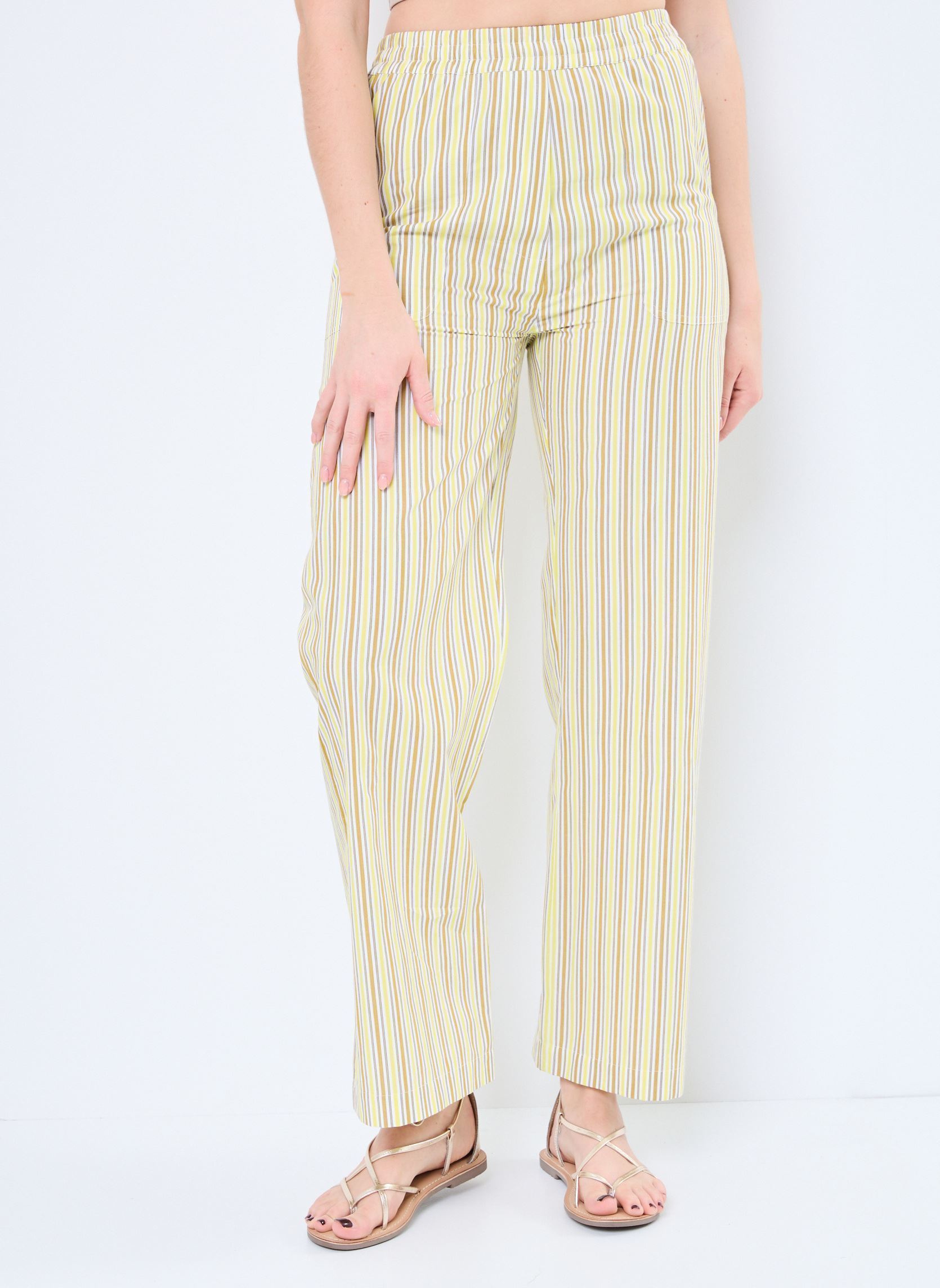 Pantalons larges Pantalon Syrup femme jaune Stella Forest Pantalons larges Pantalon Syrup femme jaune JAUNE