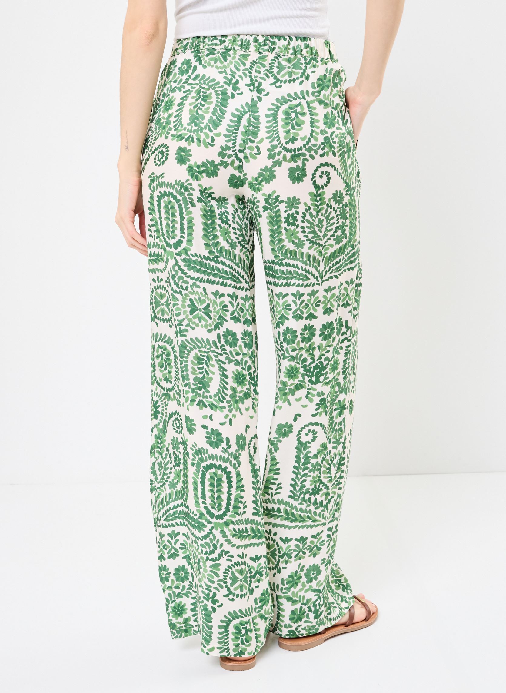 Pantalons larges Pantalon Abril femme vert Stella Forest Pantalons larges Pantalon Abril femme vert MEKONG