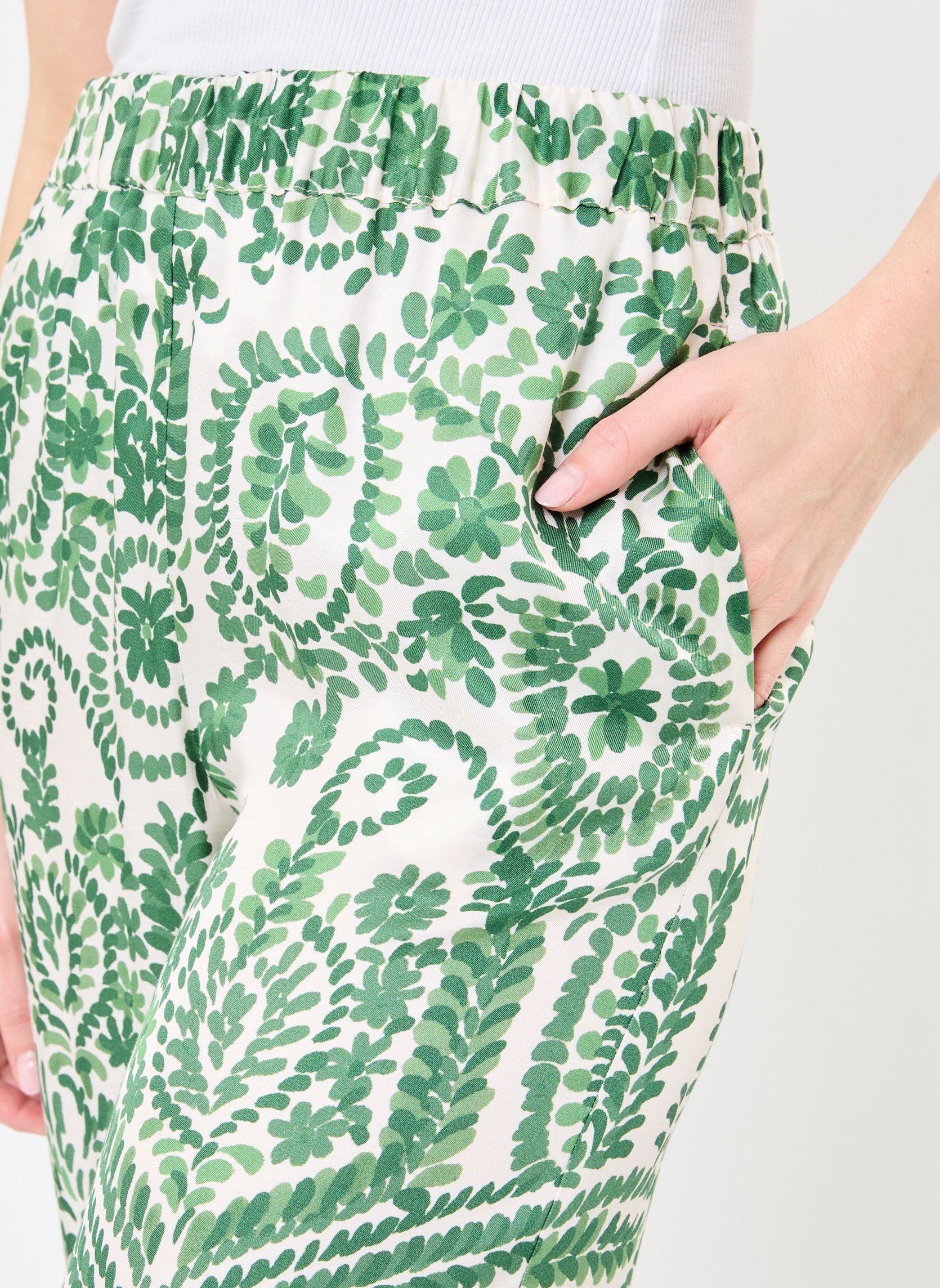 Pantalons larges Pantalon Abril femme vert Stella Forest Pantalons larges Pantalon Abril femme vert MEKONG